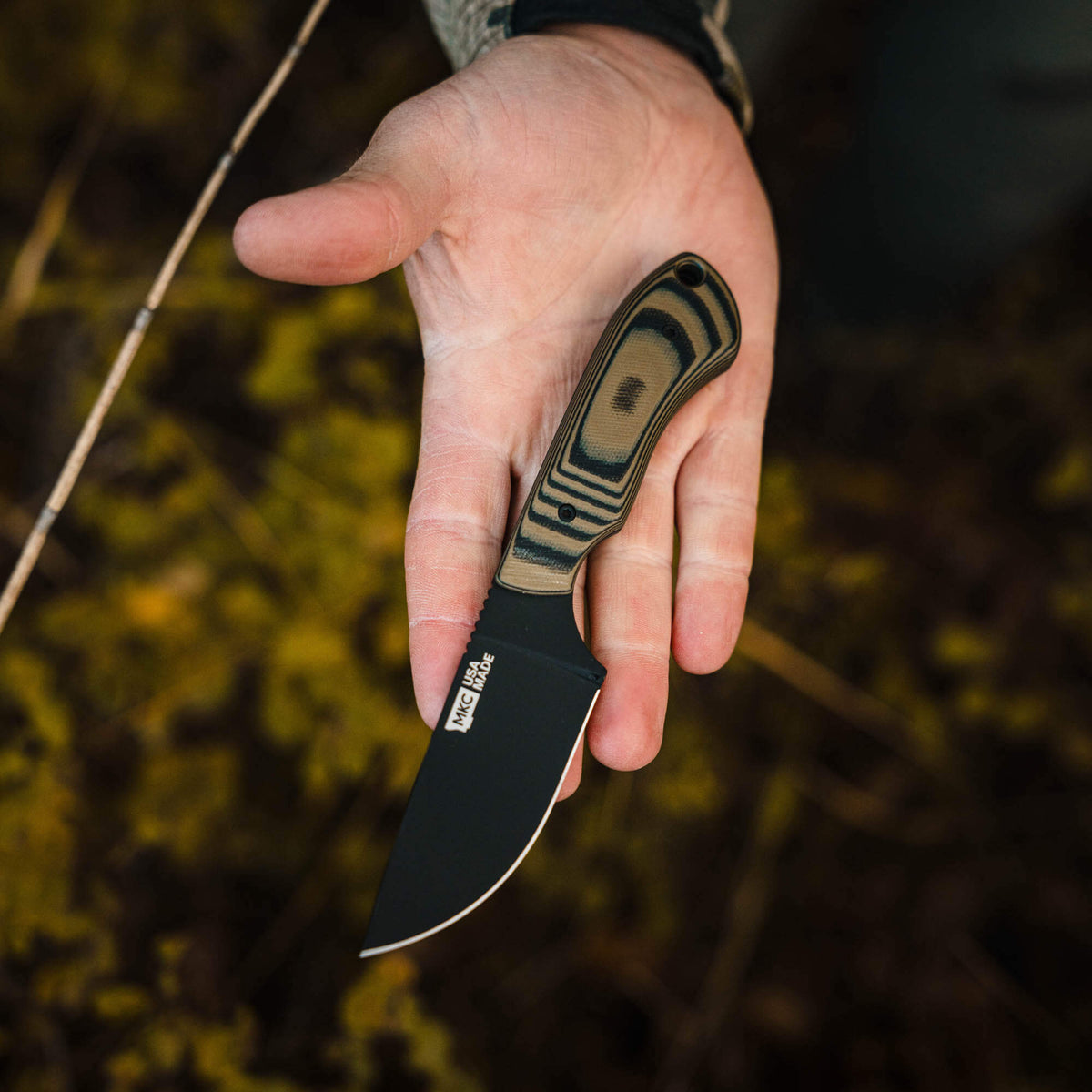 MKC ELK KNIFE - PVD - GREEN & BLACK