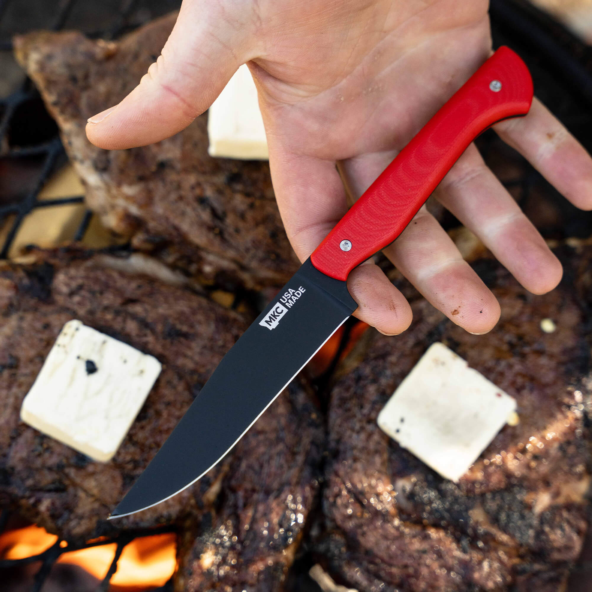 MKC STEAK KNIVES (SET OF 4) - PVD - RED