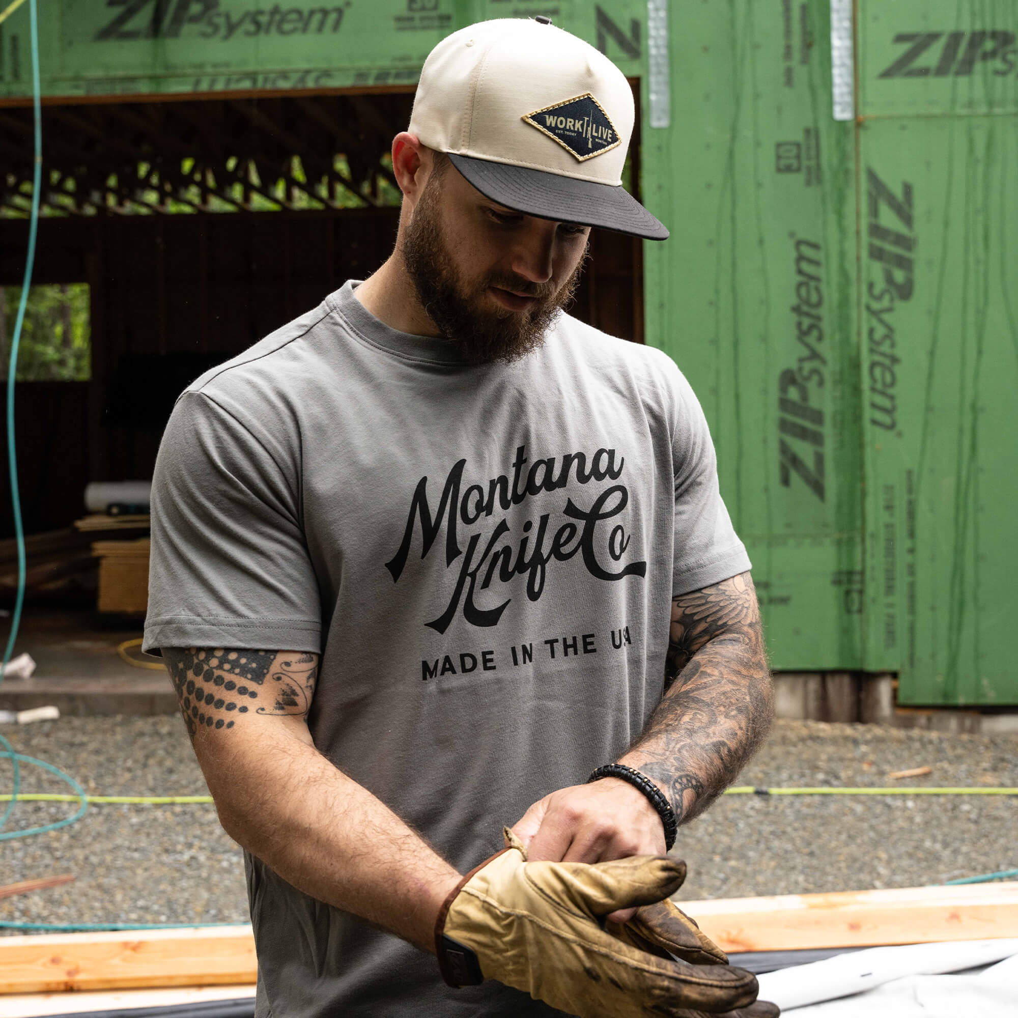 MKC HERITAGE TEE - USA MADE - STONE