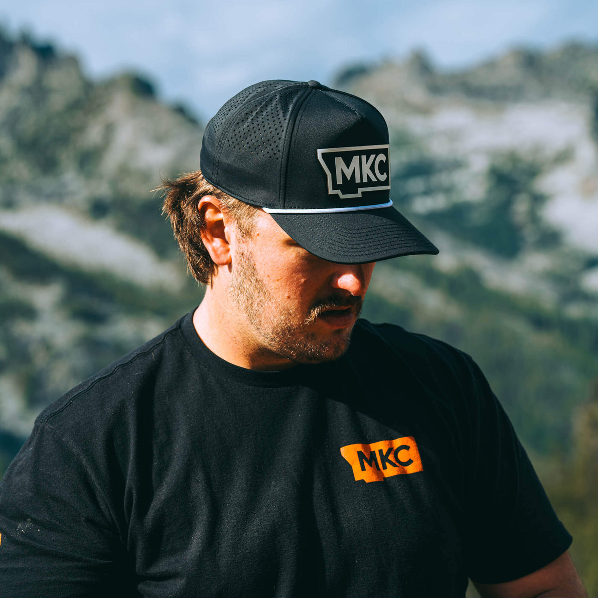 MKC BIG STATE PATCH - ROPE HAT - BLACK