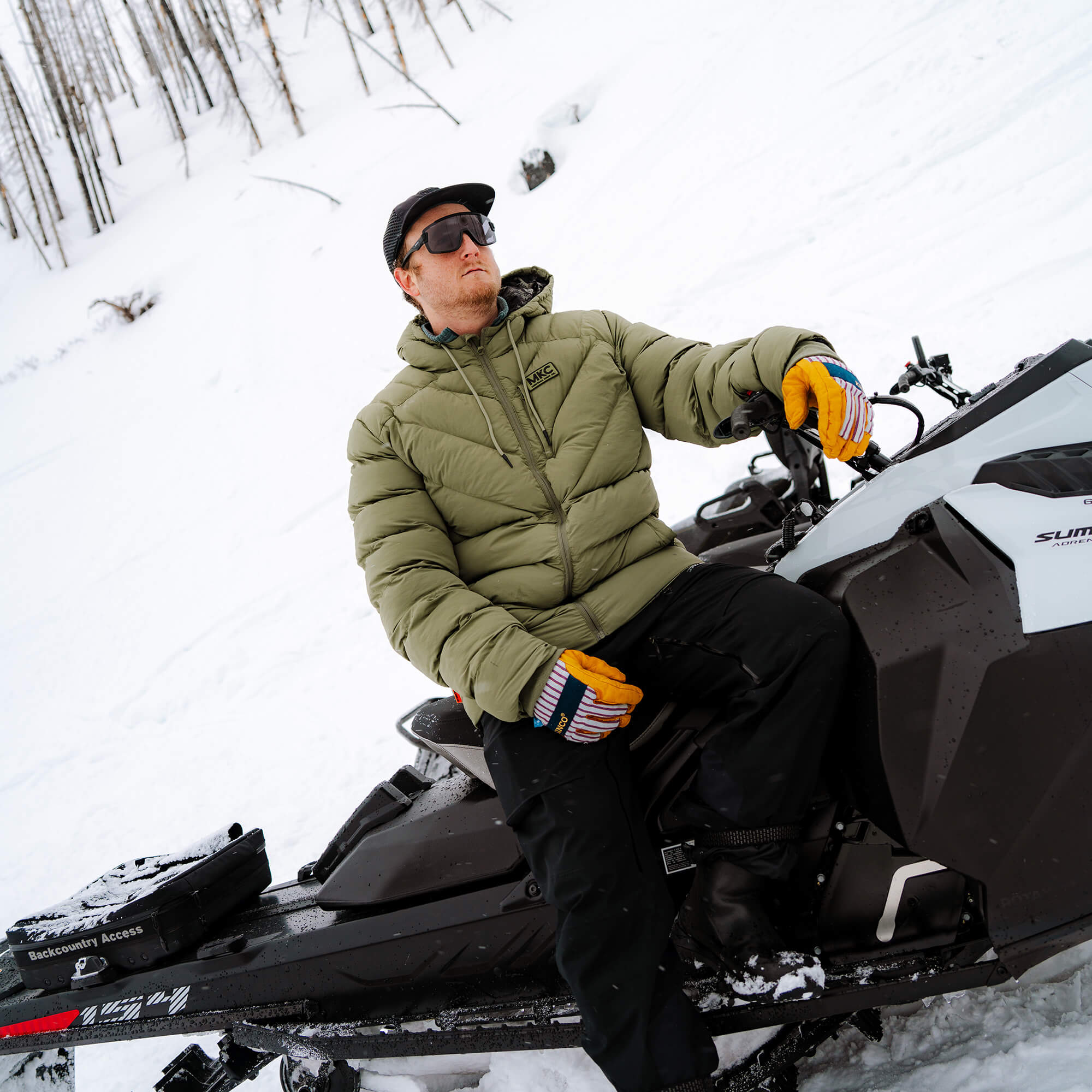 GRINNELL PUFFY ZIP JACKET - OLIVE