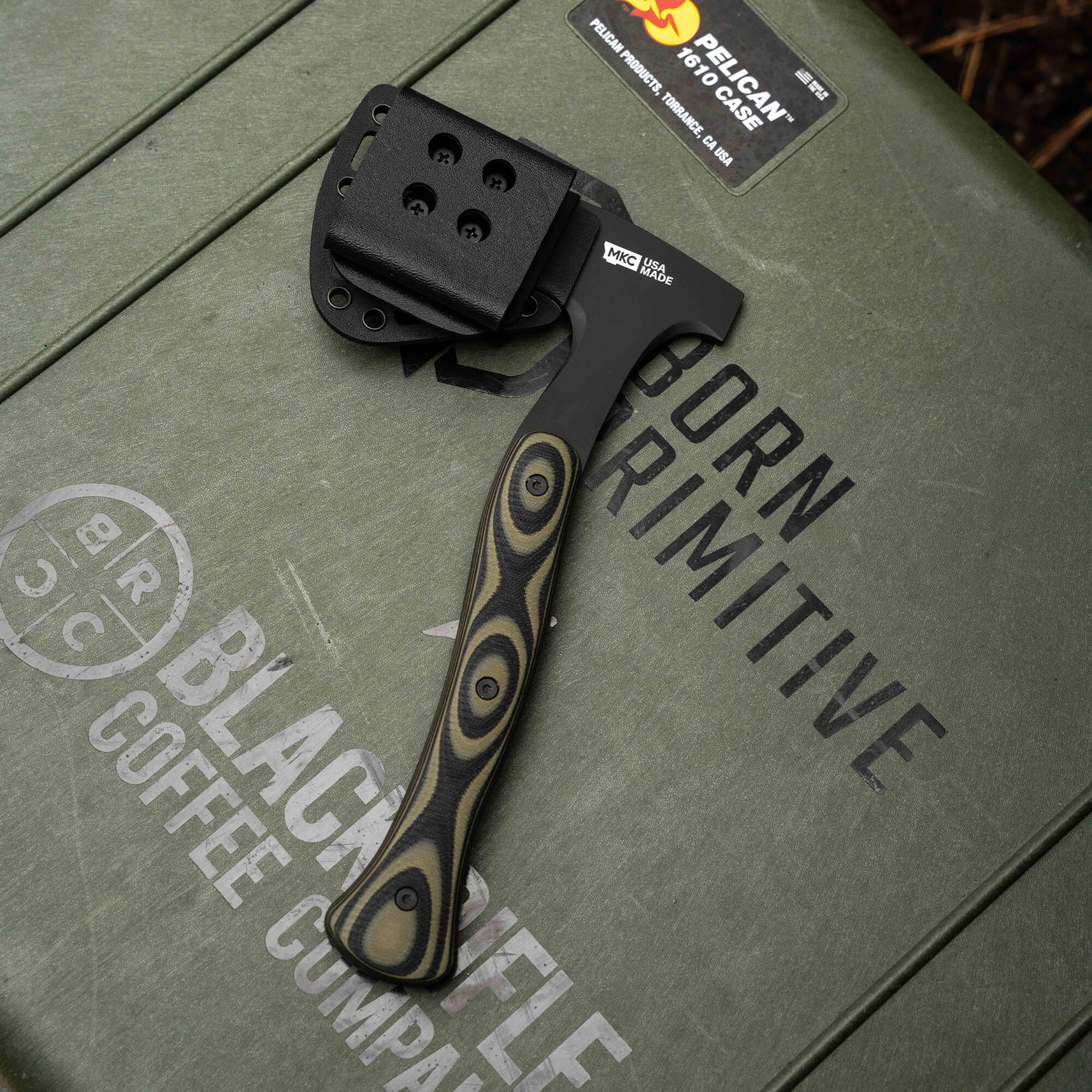 HELLGATE HATCHET - GREEN & BLACK