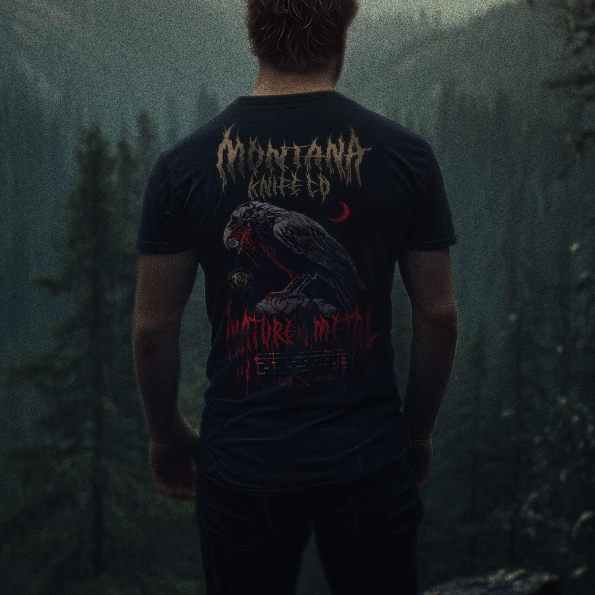 MKC X NATURE IS METAL - RAVEN TEE