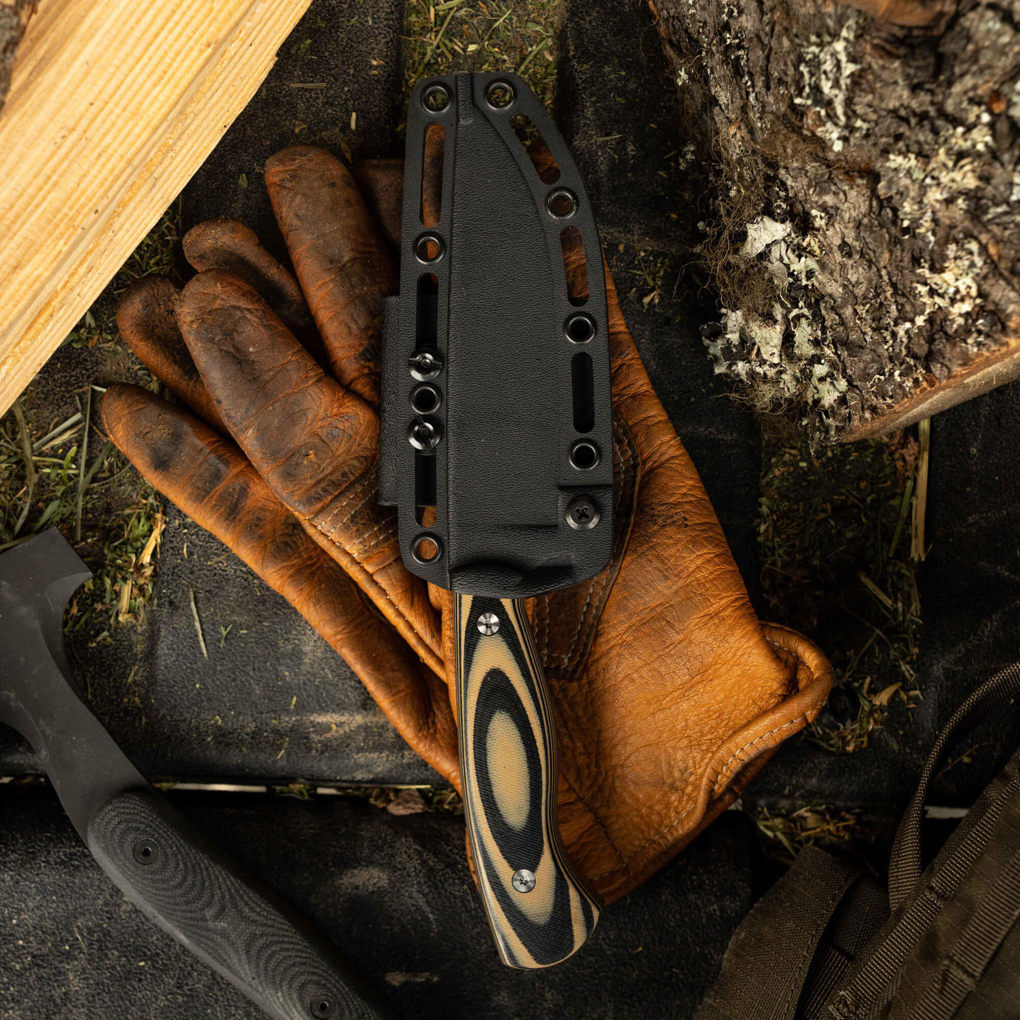 MAGNACUT SUPER CUB - DROP POINT HUNTER - TAN & BLACK