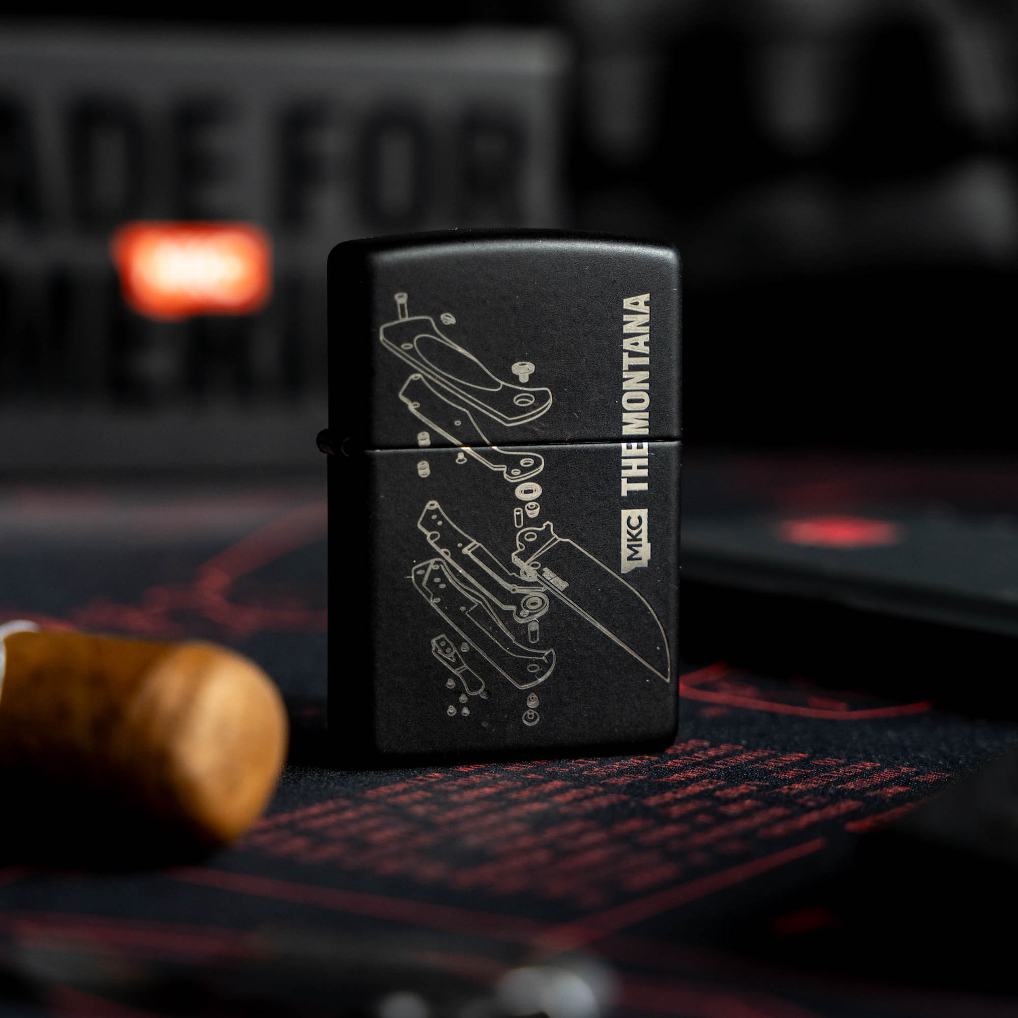 THE MONTANA TRADITIONAL WINDPROOF ZIPPO LIGHTER - USA MADE