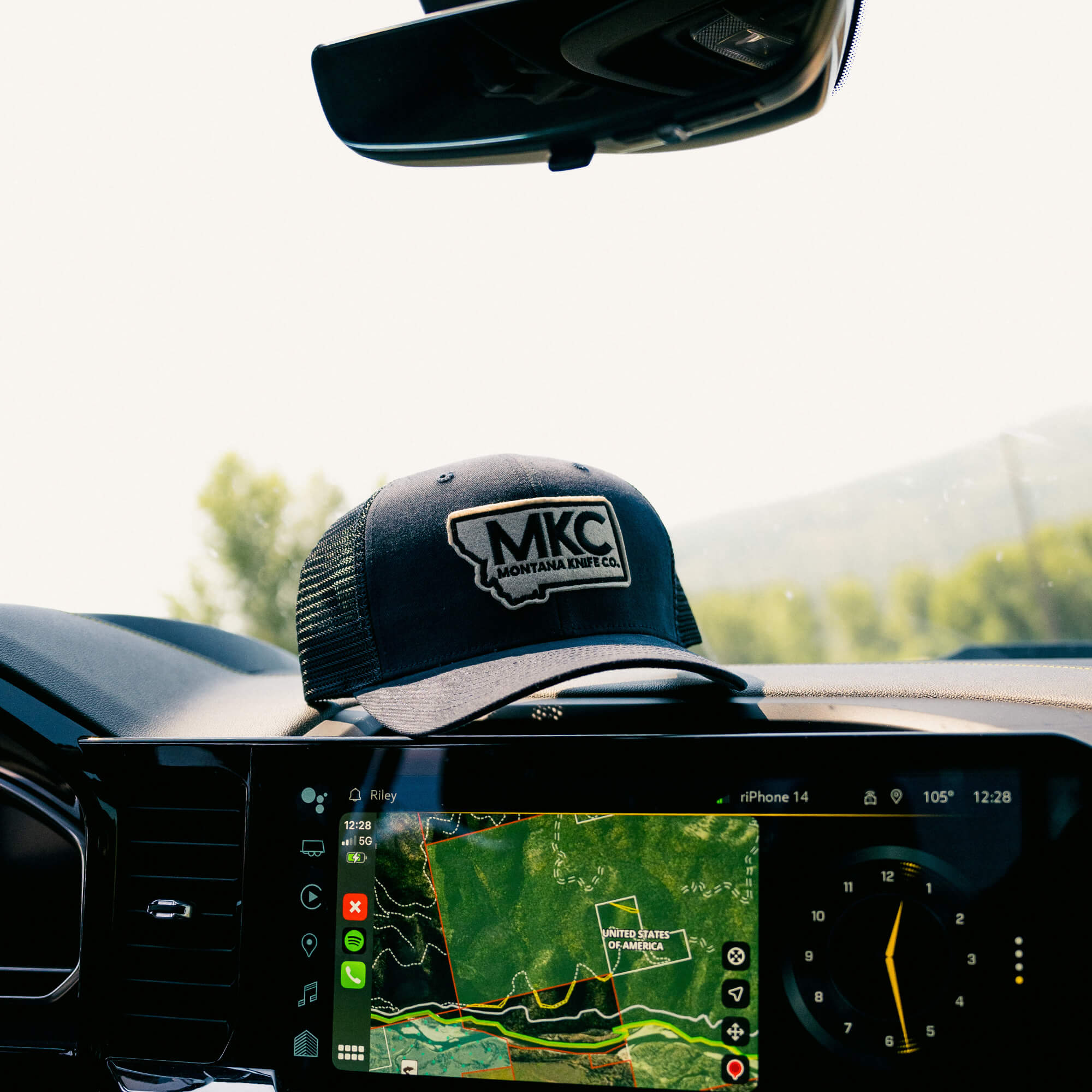 MKC EMBROIDERED FELT PATCH SNAPBACK - NAVY