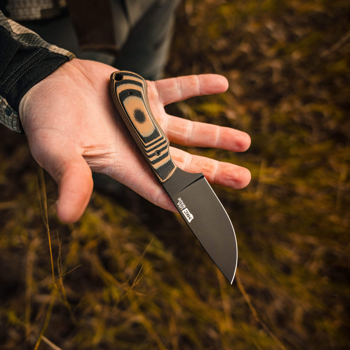 MKC ELK KNIFE - PVD - TAN & BLACK