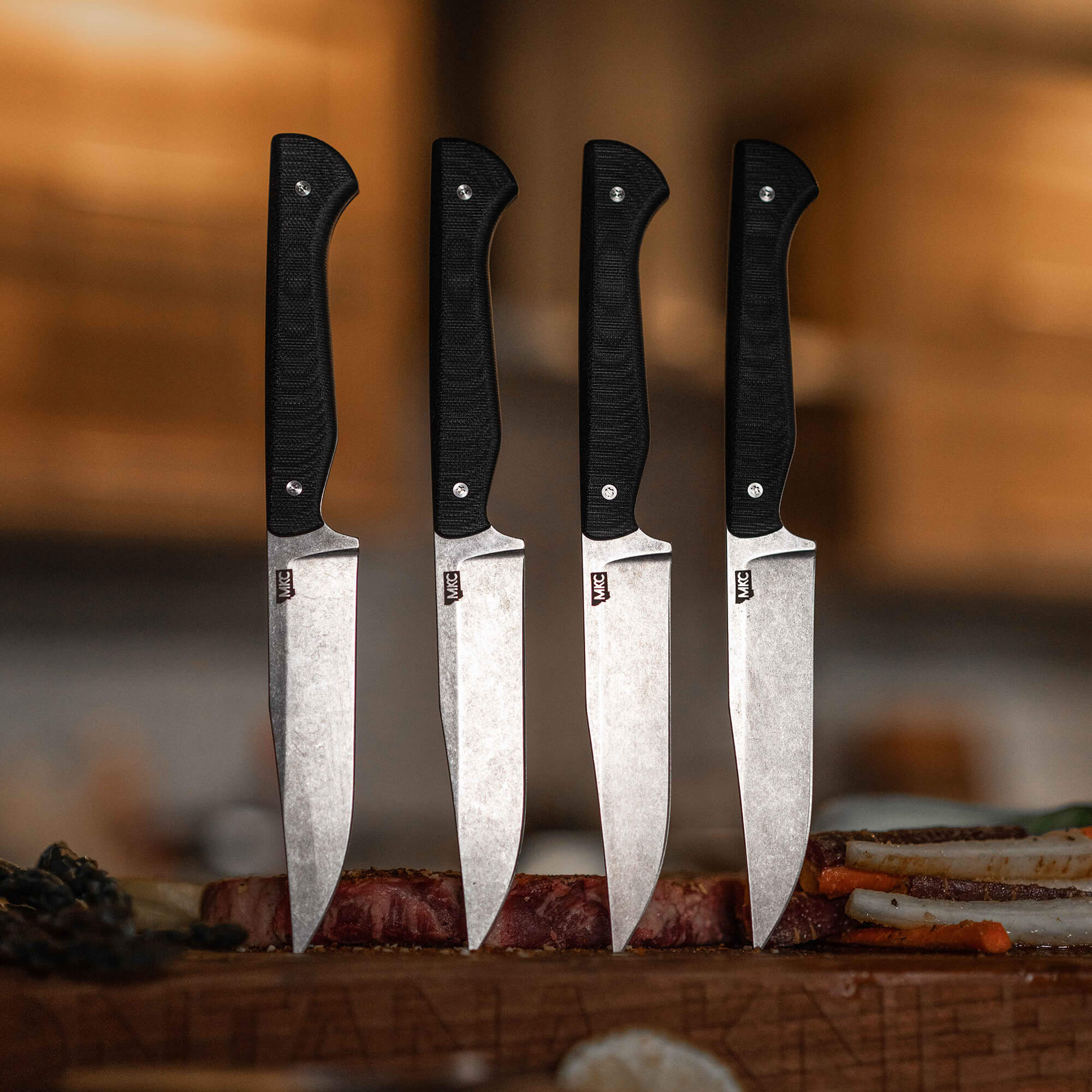 MKC STEAK KNIVES (SET OF 4) - BLACK