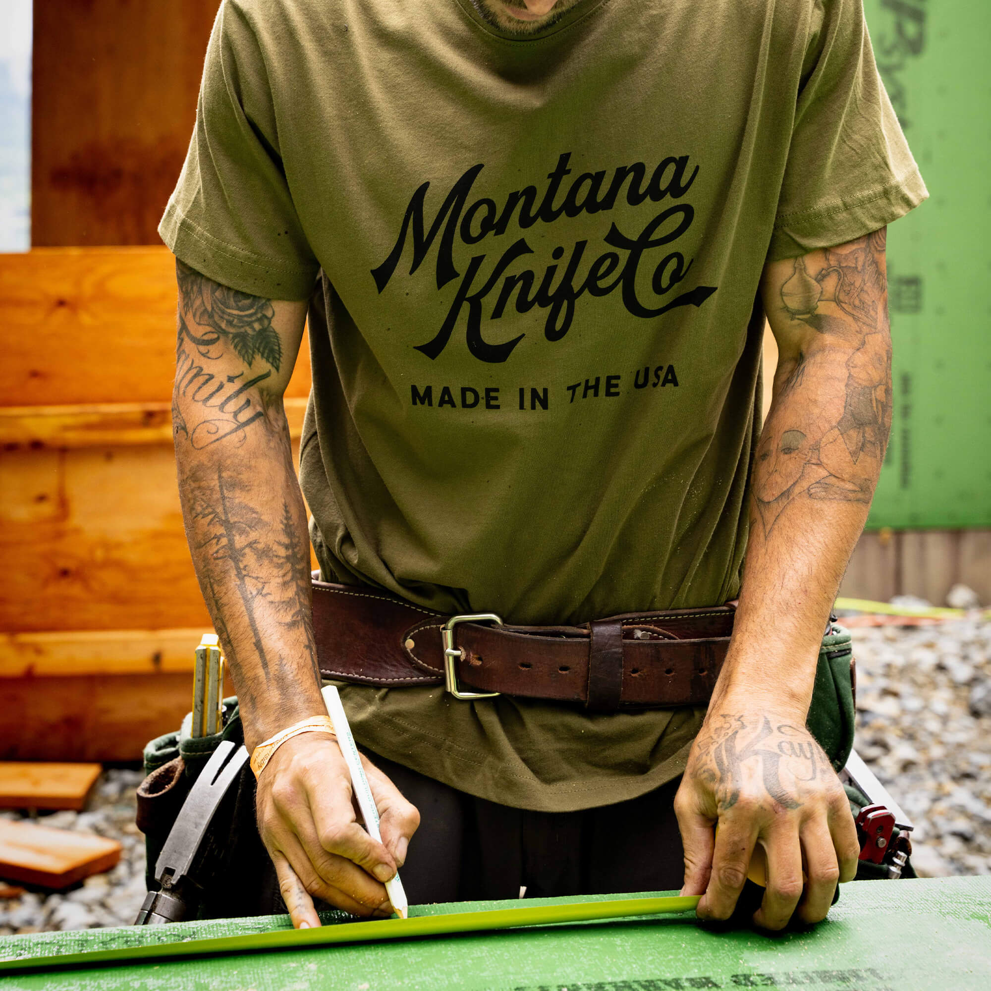 MKC HERITAGE TEE - USA MADE - OLIVE