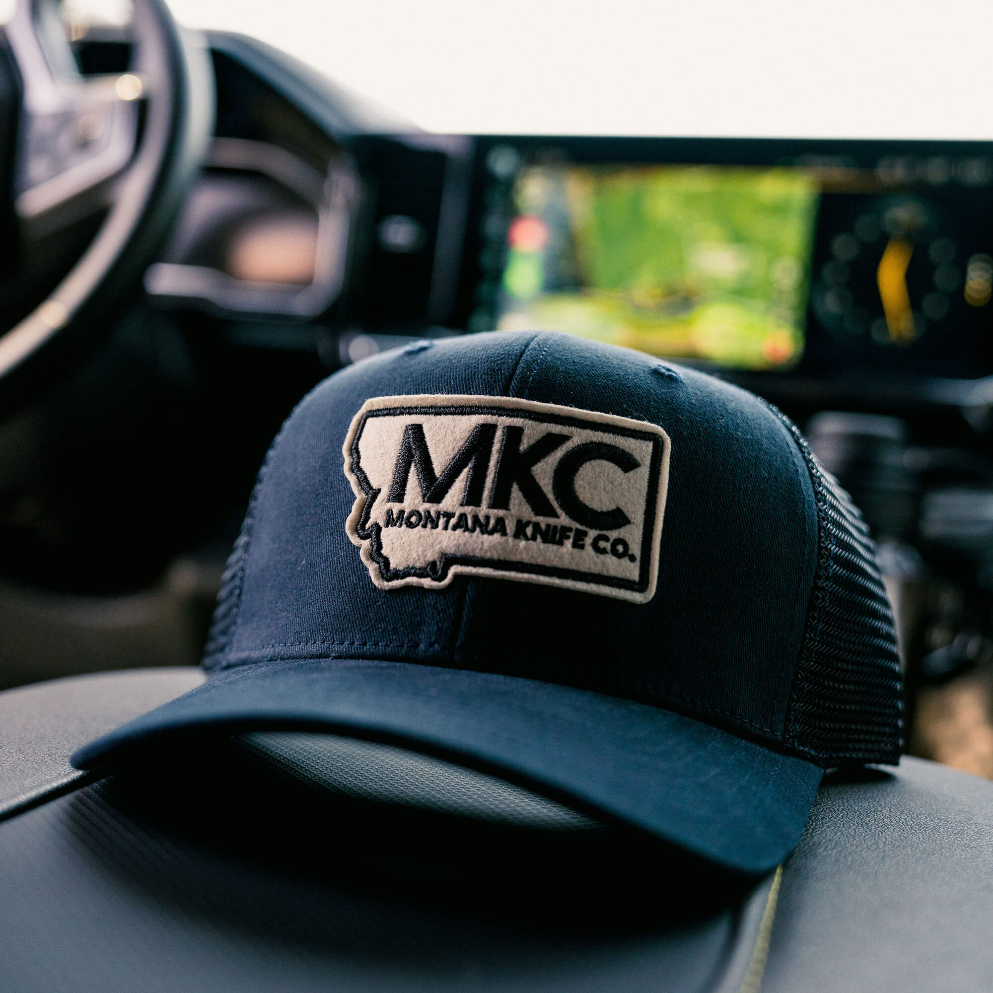 MKC EMBROIDERED FELT PATCH SNAPBACK - NAVY