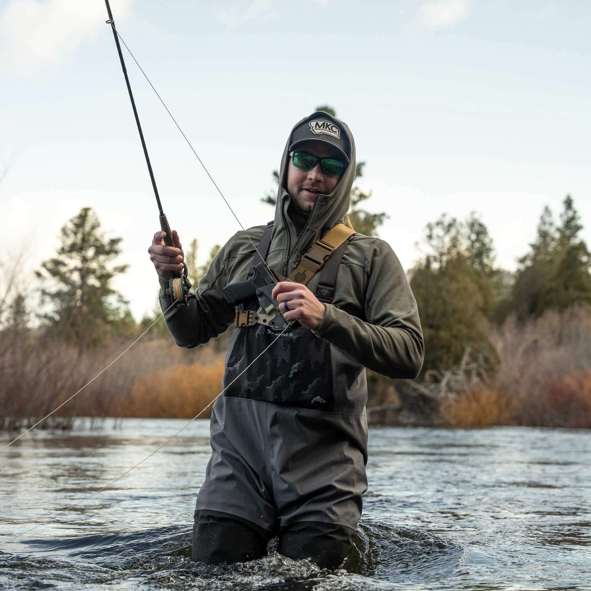 HIGHLINE HALF-ZIP HOODIE - OLIVE