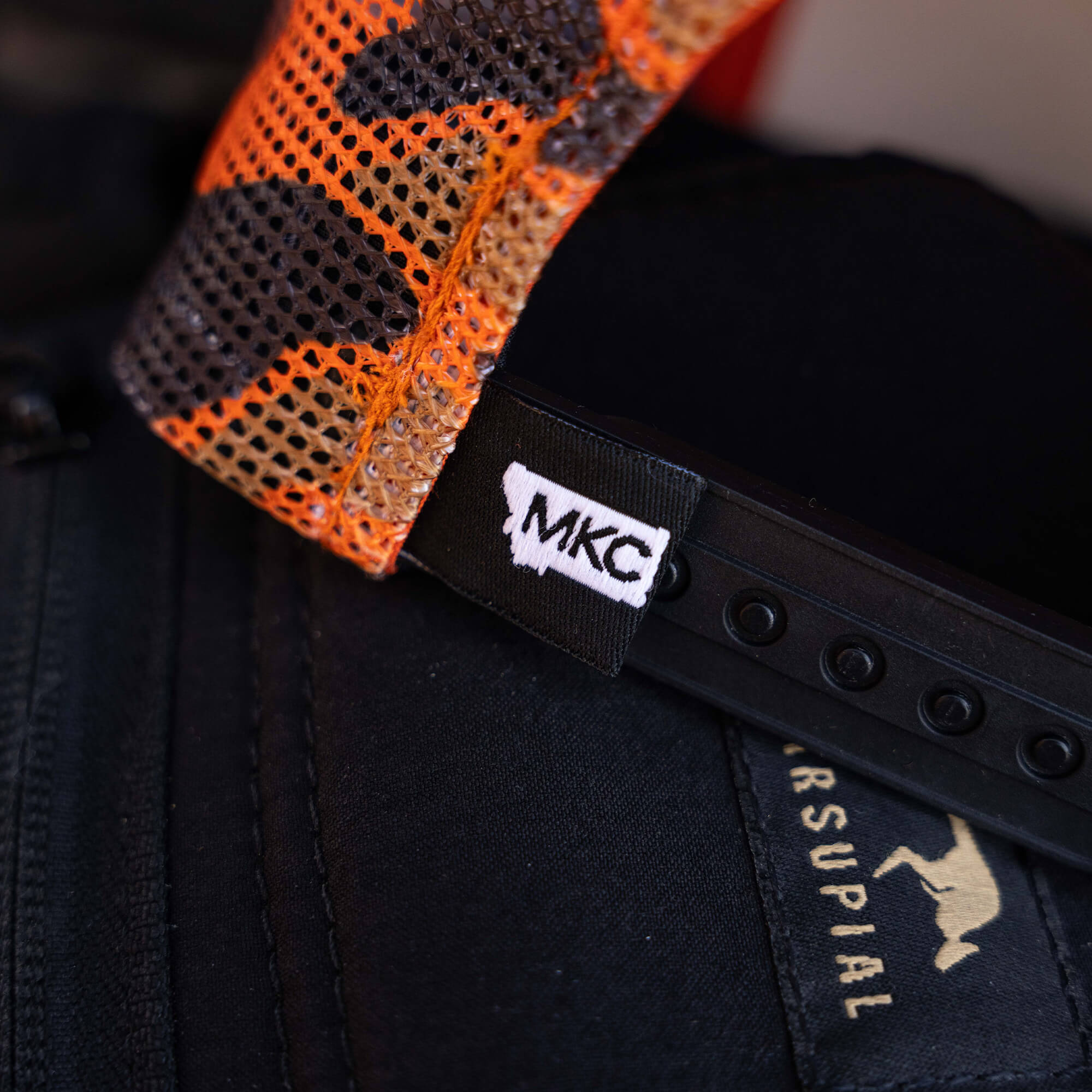 MKC BIG STATE LOGO - ORANGE FOAM HUNTER HAT