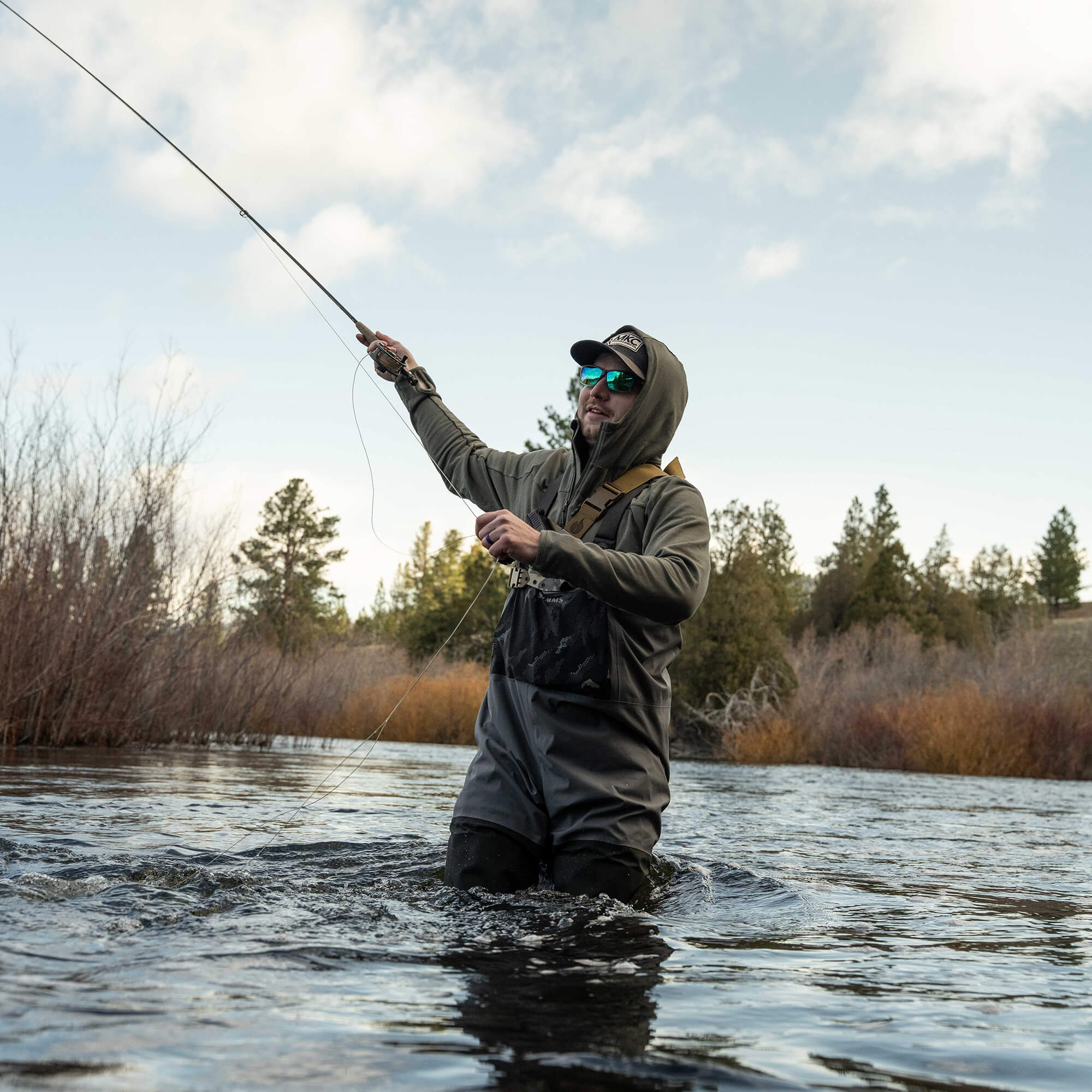 HIGHLINE HALF-ZIP HOODIE - OLIVE