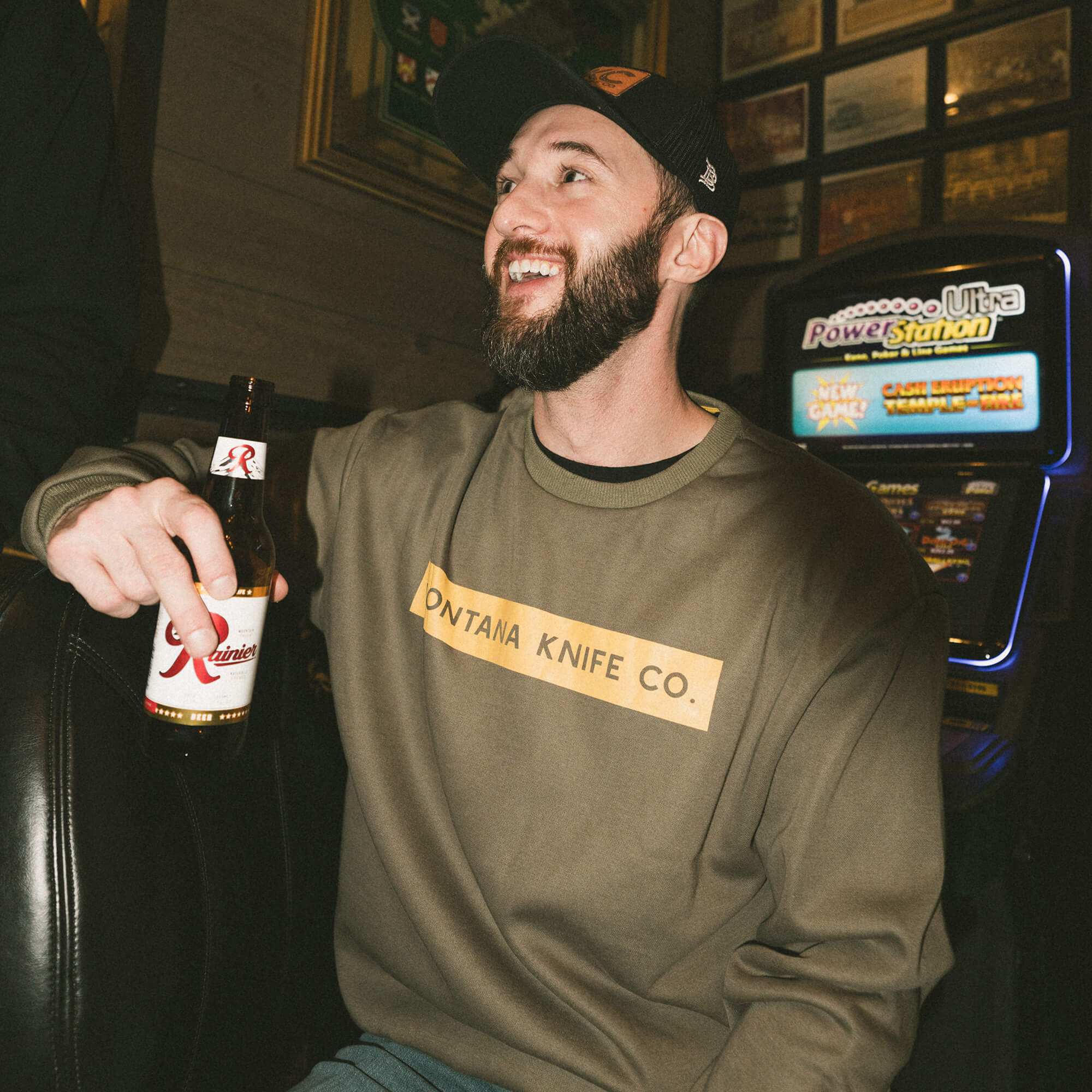 MKC CREWNECK SWEATSHIRT - OLIVE