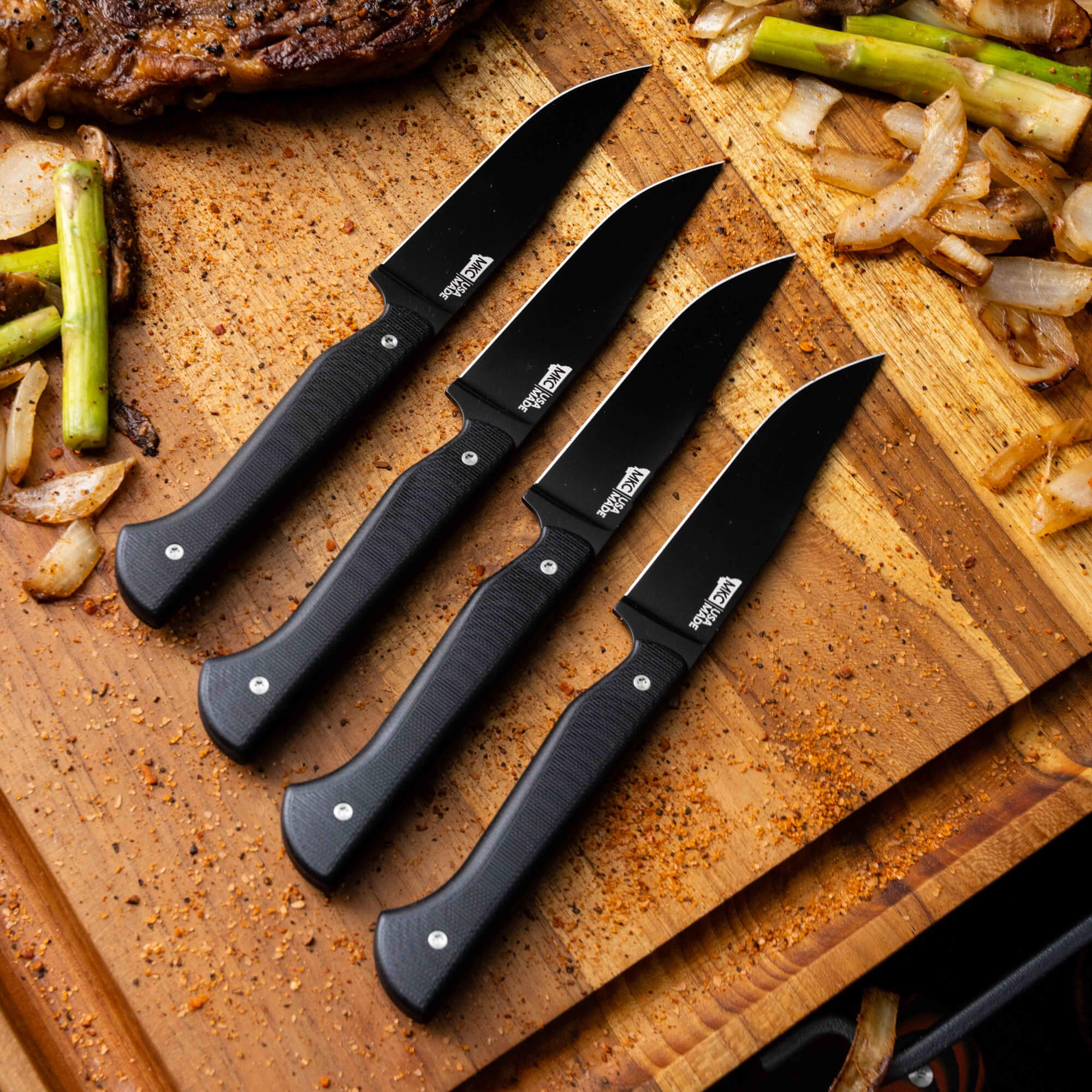 MKC STEAK KNIVES (SET OF 4) - PVD - BLACK