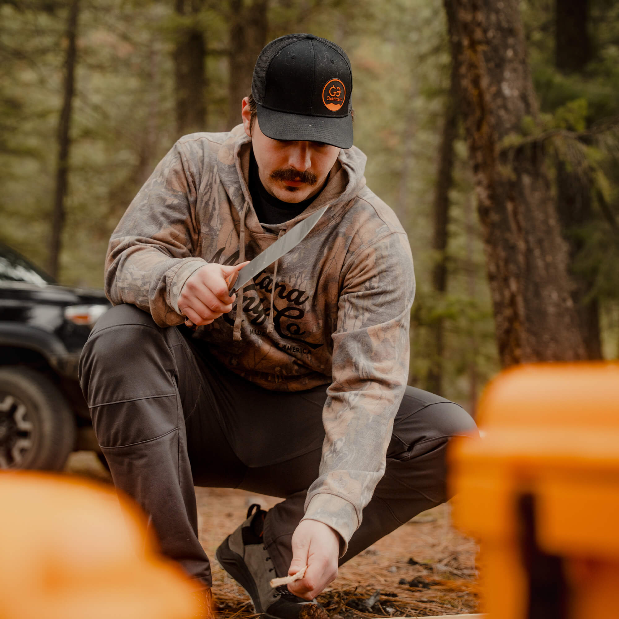 MKC x MOSSY OAK WASHED HOODIE - FALL FOLIAGE