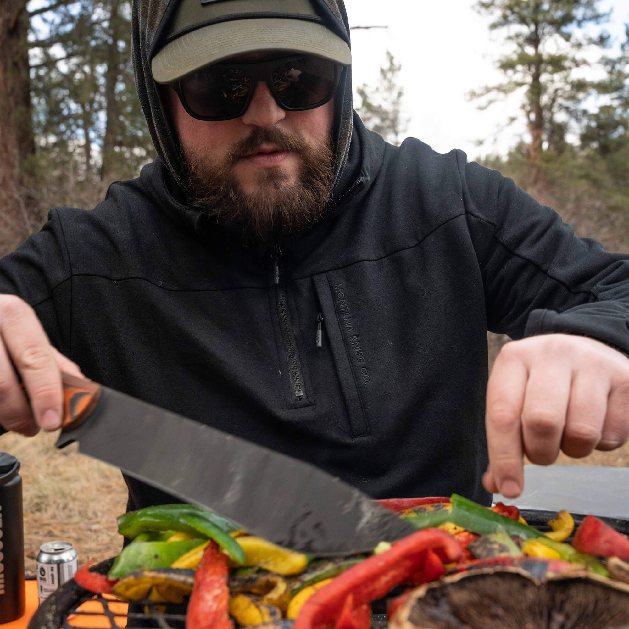 HIGHLINE HALF-ZIP HOODIE - BLACK