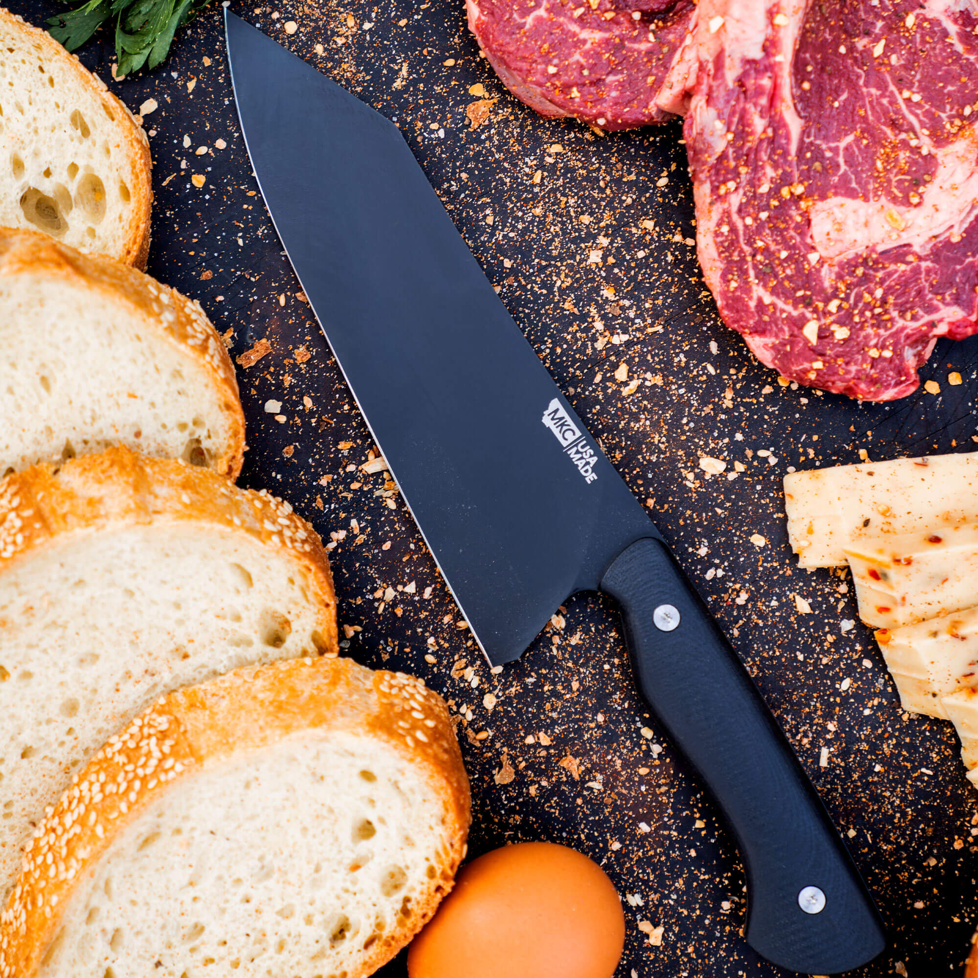 SMITH RIVER SANTOKU - BLACK