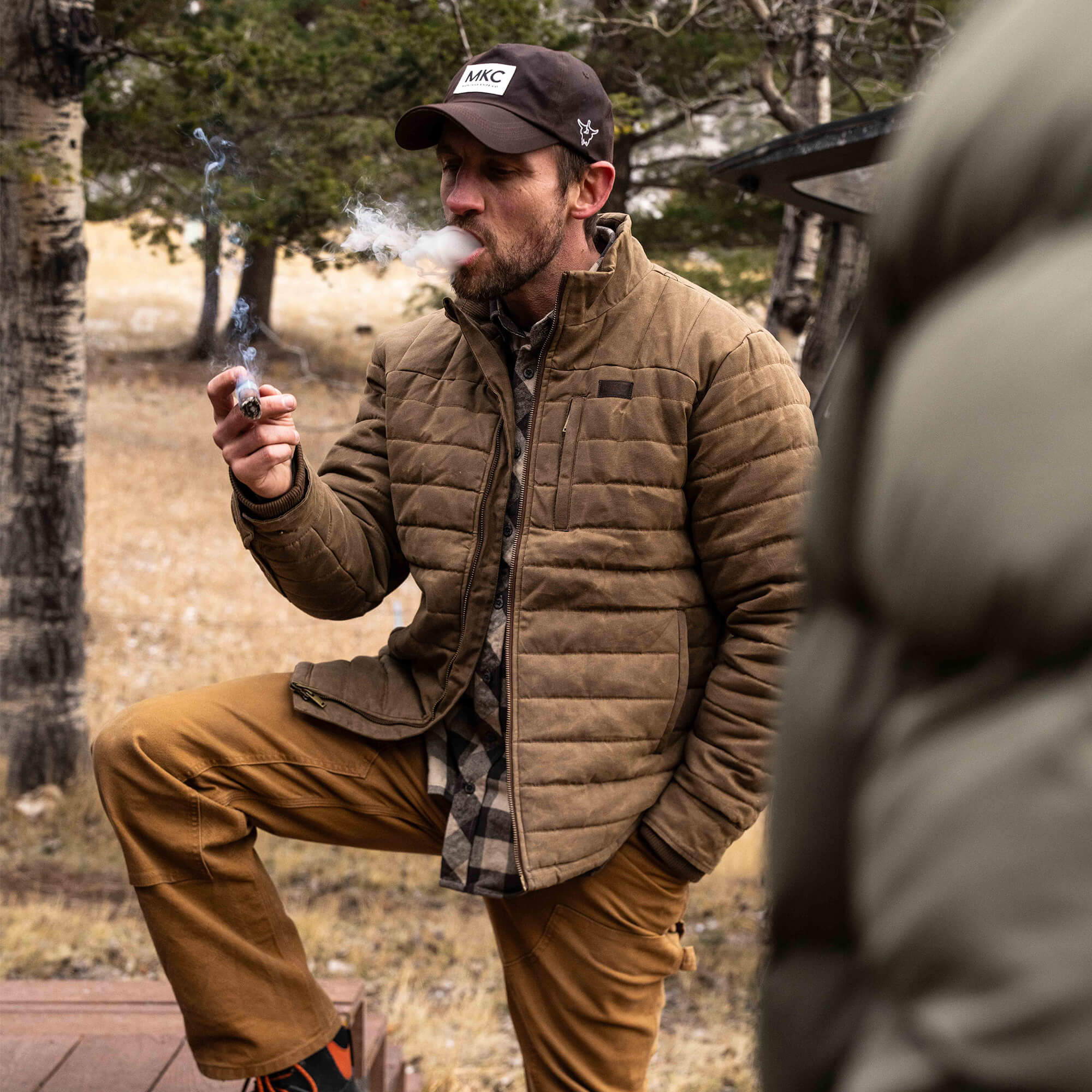 WHITEFISH WAXED CANVAS PUFFY JACKET