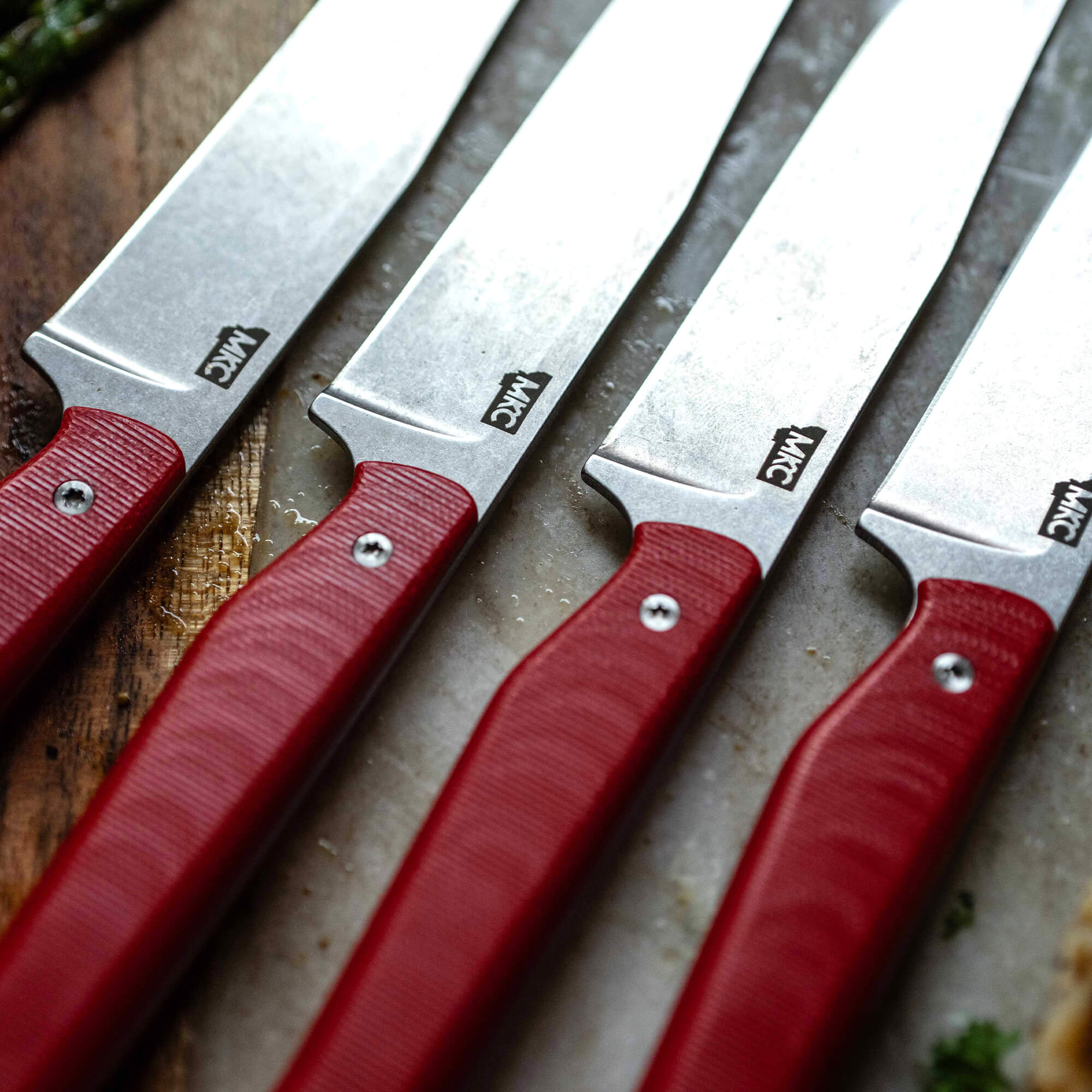 MKC STEAK KNIVES (SET OF 4) - RED