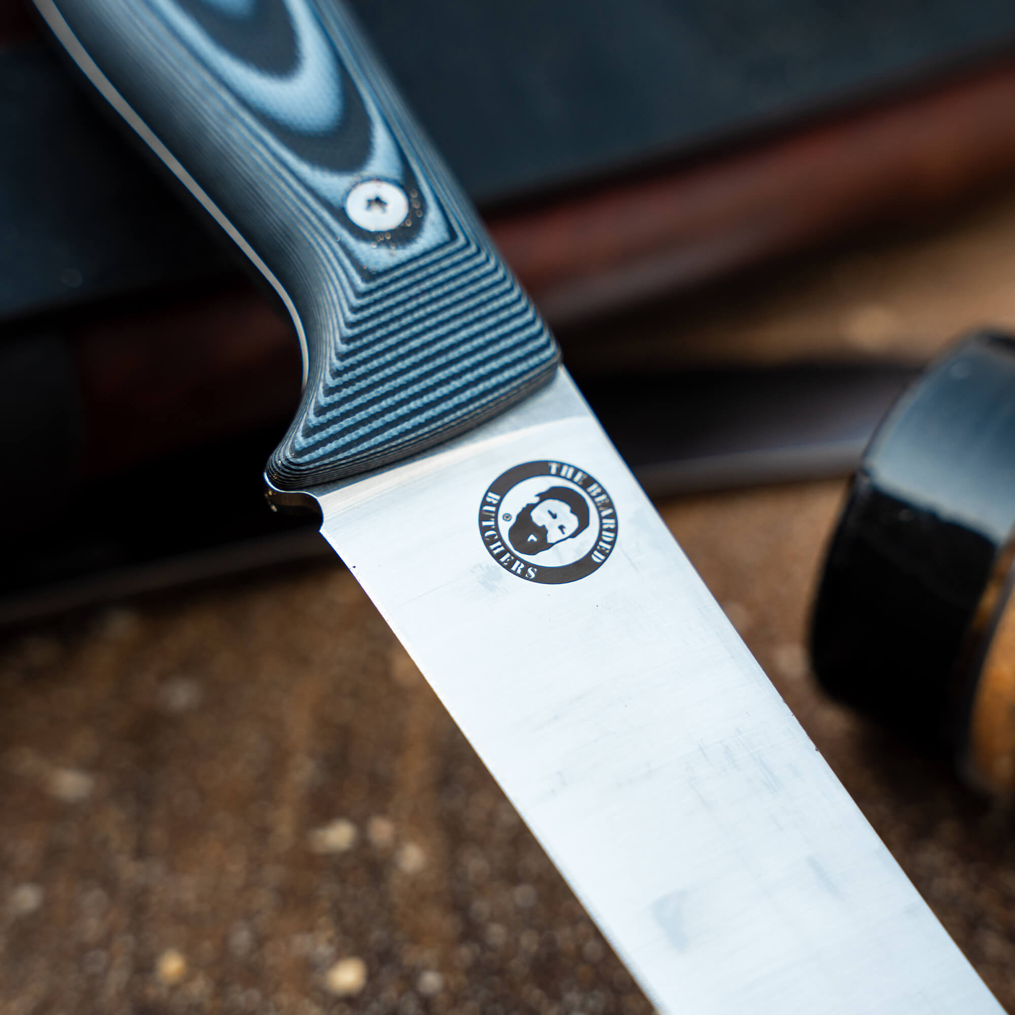 BREAKING BUTCHER KNIFE - BEARDED BUTCHERS EDITION - GREY/BLACK