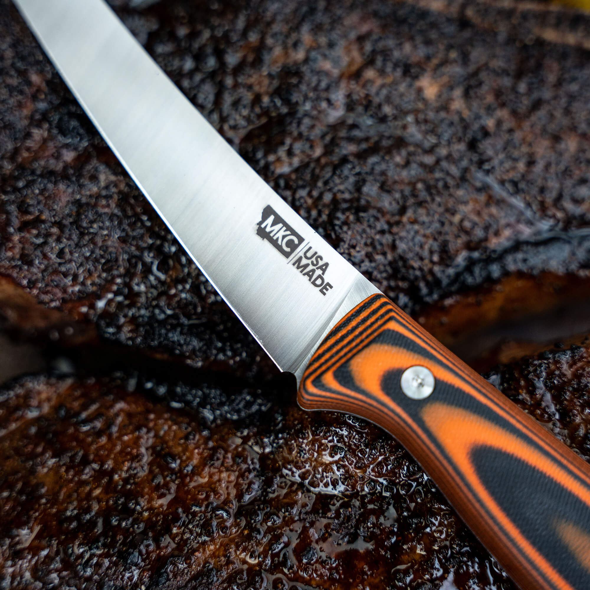 BONING BUTCHER KNIFE - ORANGE/BLACK