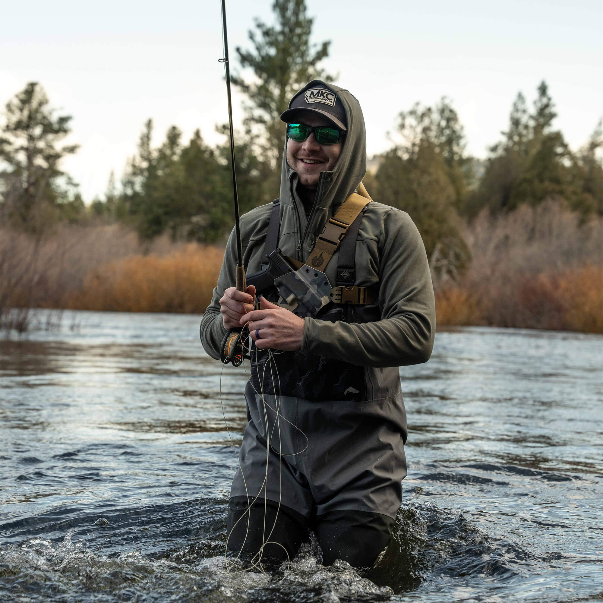 HIGHLINE HALF-ZIP HOODIE - OLIVE