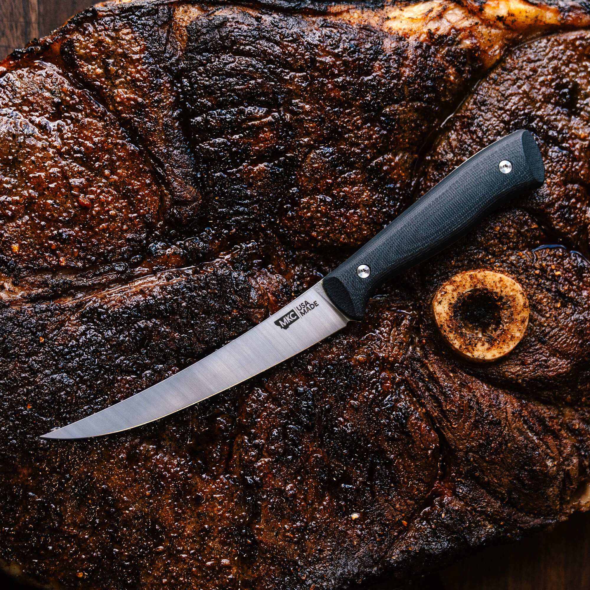 BONING BUTCHER KNIFE - BLACK