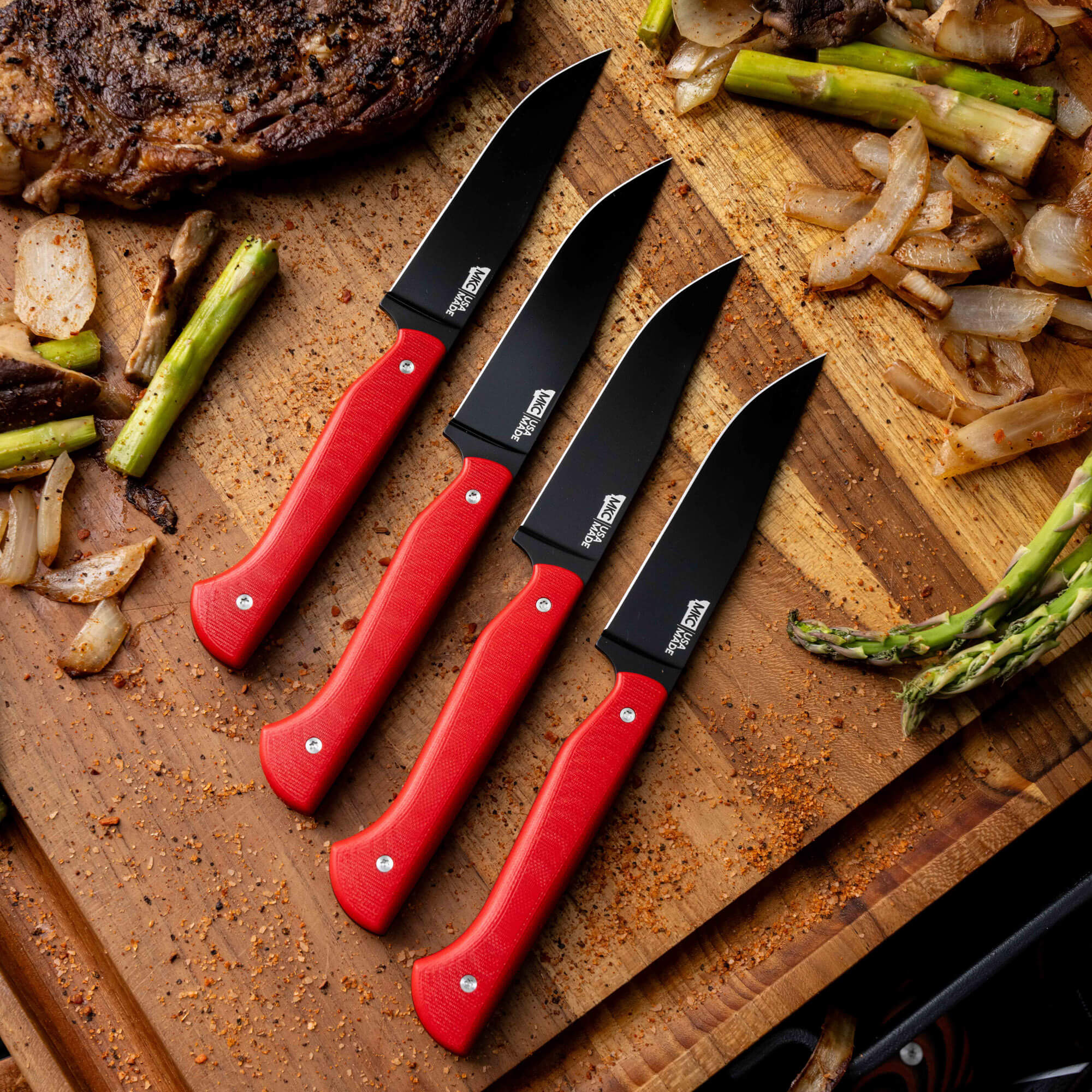 MKC STEAK KNIVES (SET OF 4) - PVD - RED
