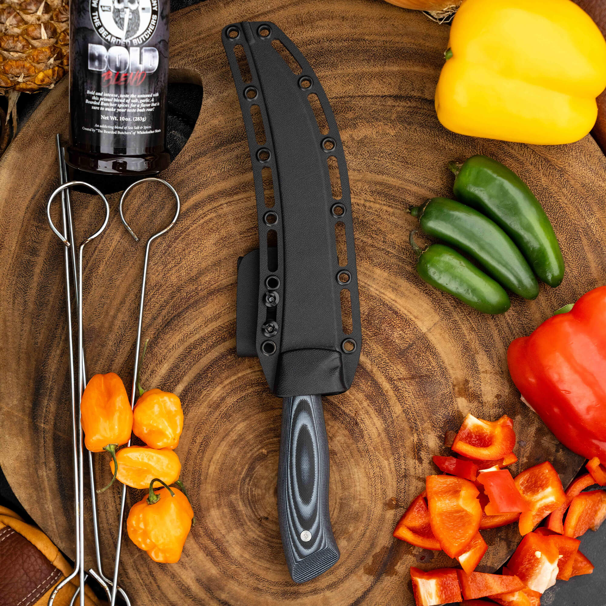 BREAKING BUTCHER KNIFE - BEARDED BUTCHERS EDITION - PVD - GREY/BLACK