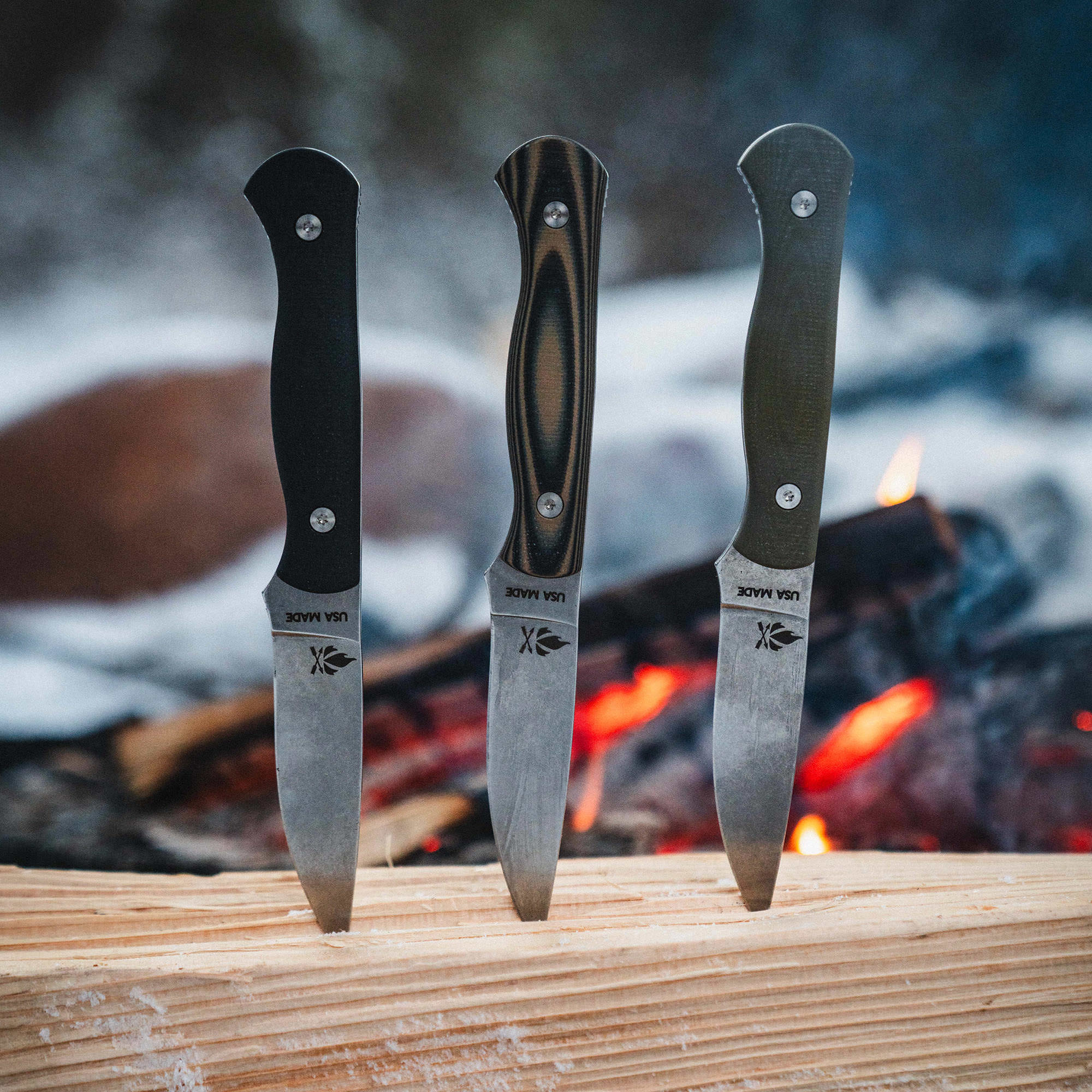 FIELDCRAFT SURVIVAL KNIFE - TAN & BLACK