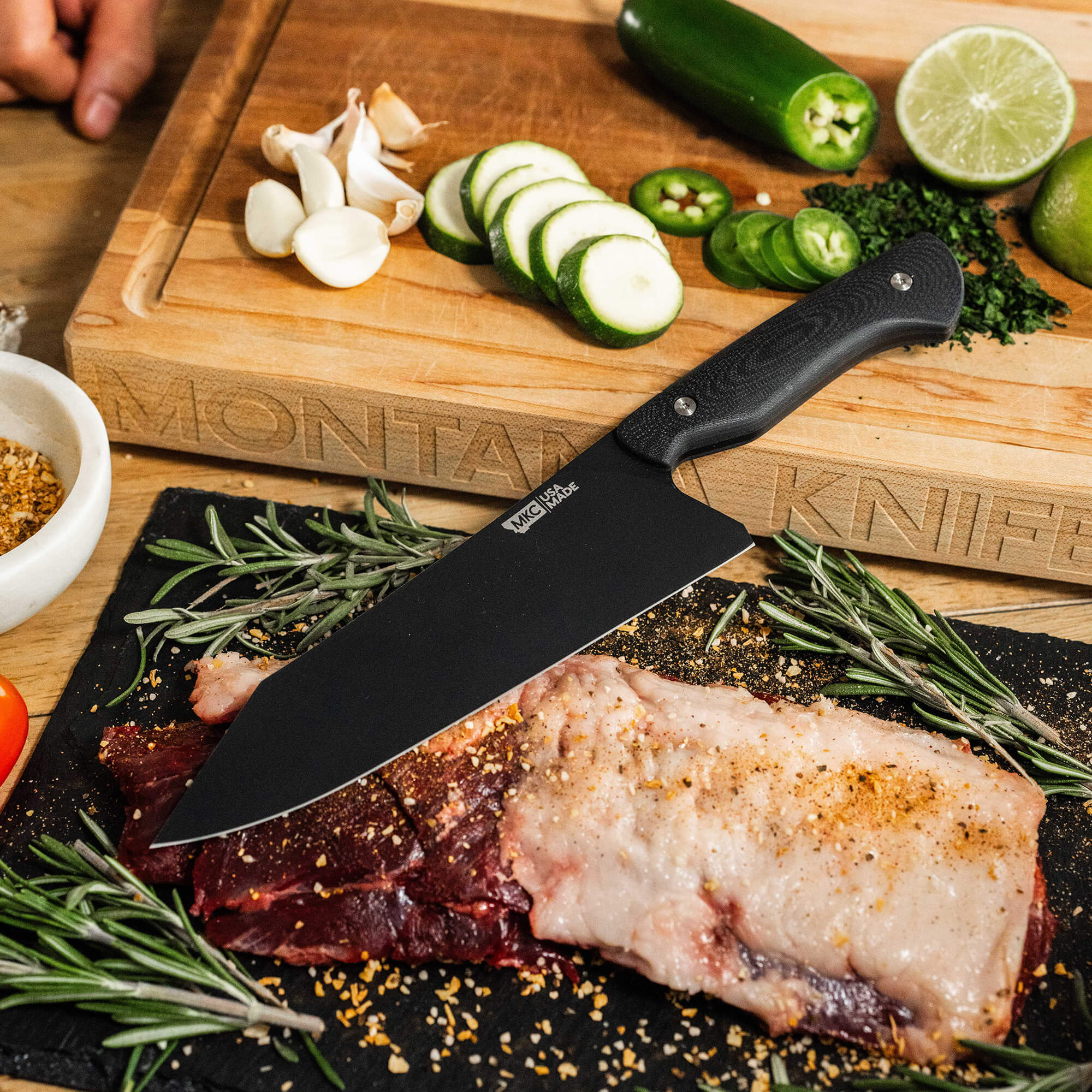 SMITH RIVER SANTOKU - BLACK