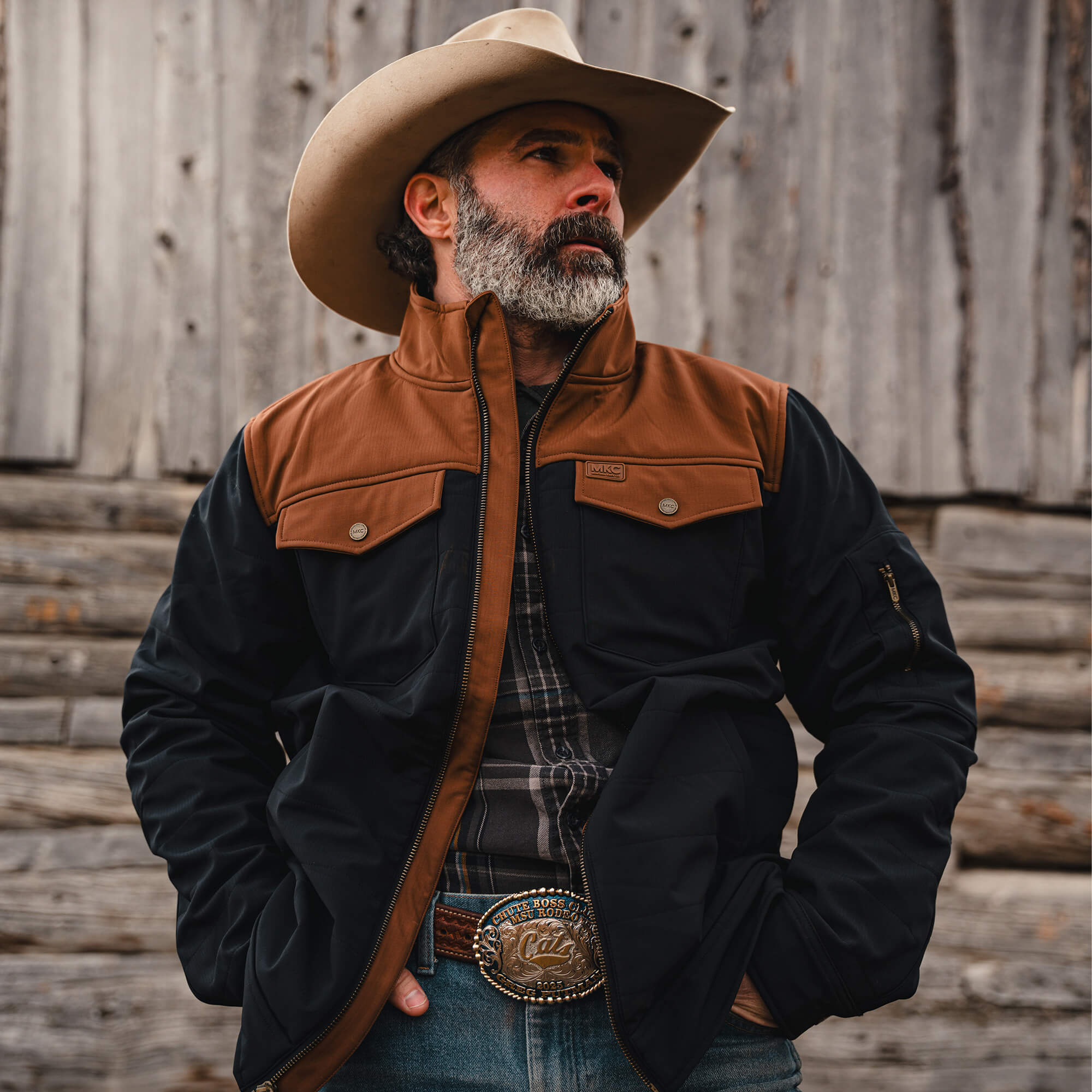 AUGUSTA JACKET - BLACK/COYOTE