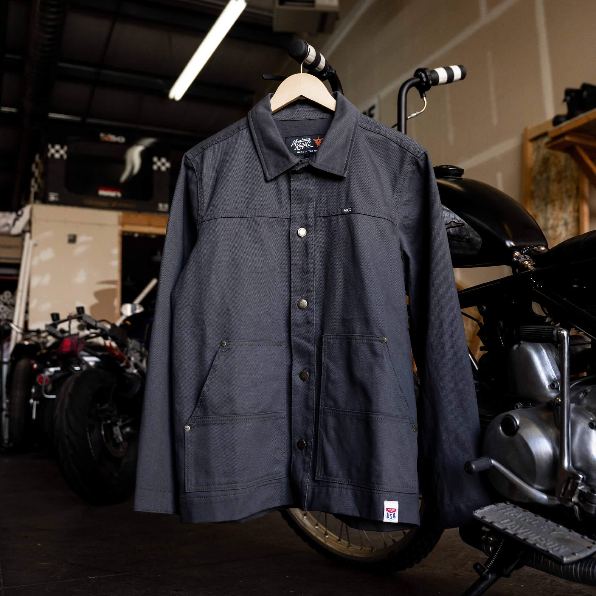 MKC WORK JACKET - CHARCOAL - USA MADE
