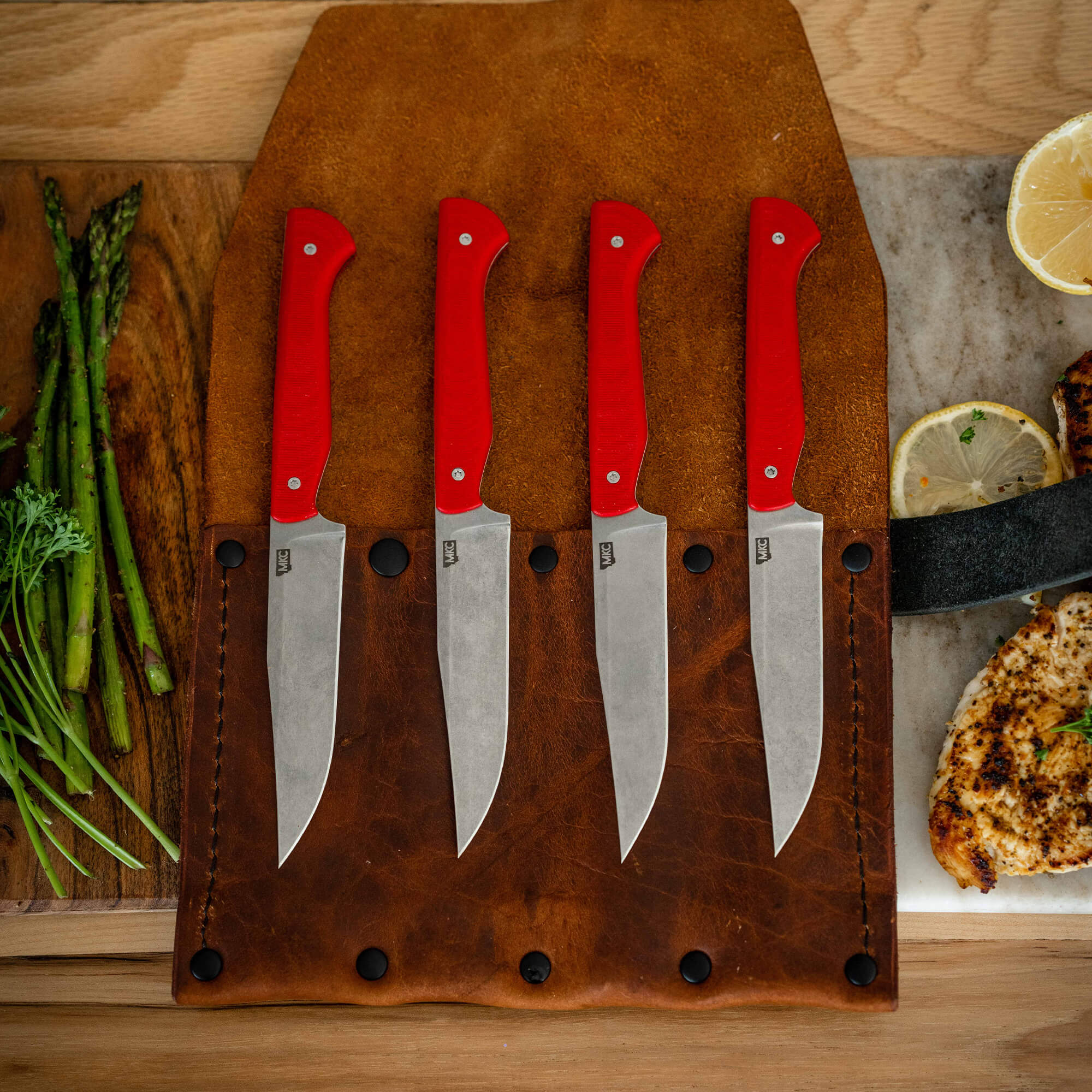 MKC STEAK KNIVES (SET OF 4) - RED