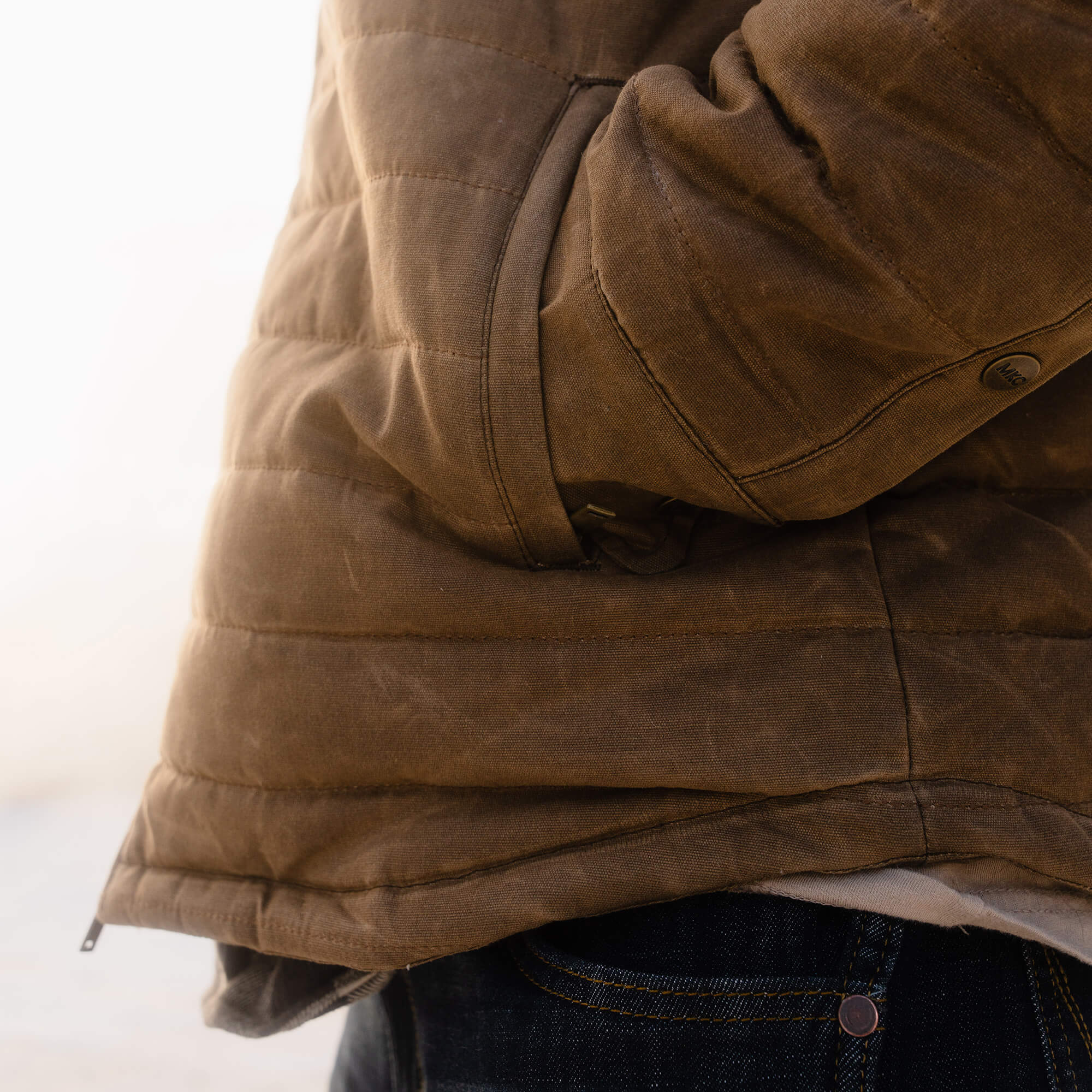 WHITEFISH WAXED CANVAS PUFFY JACKET