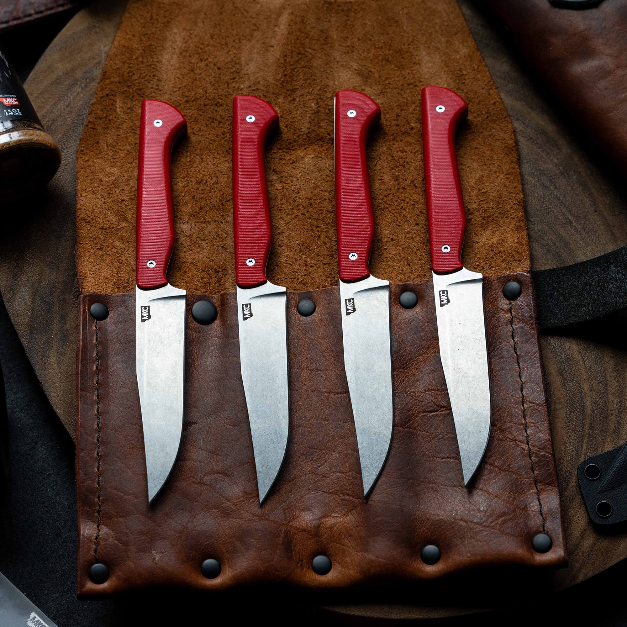 MKC STEAK KNIVES (SET OF 4) - RED