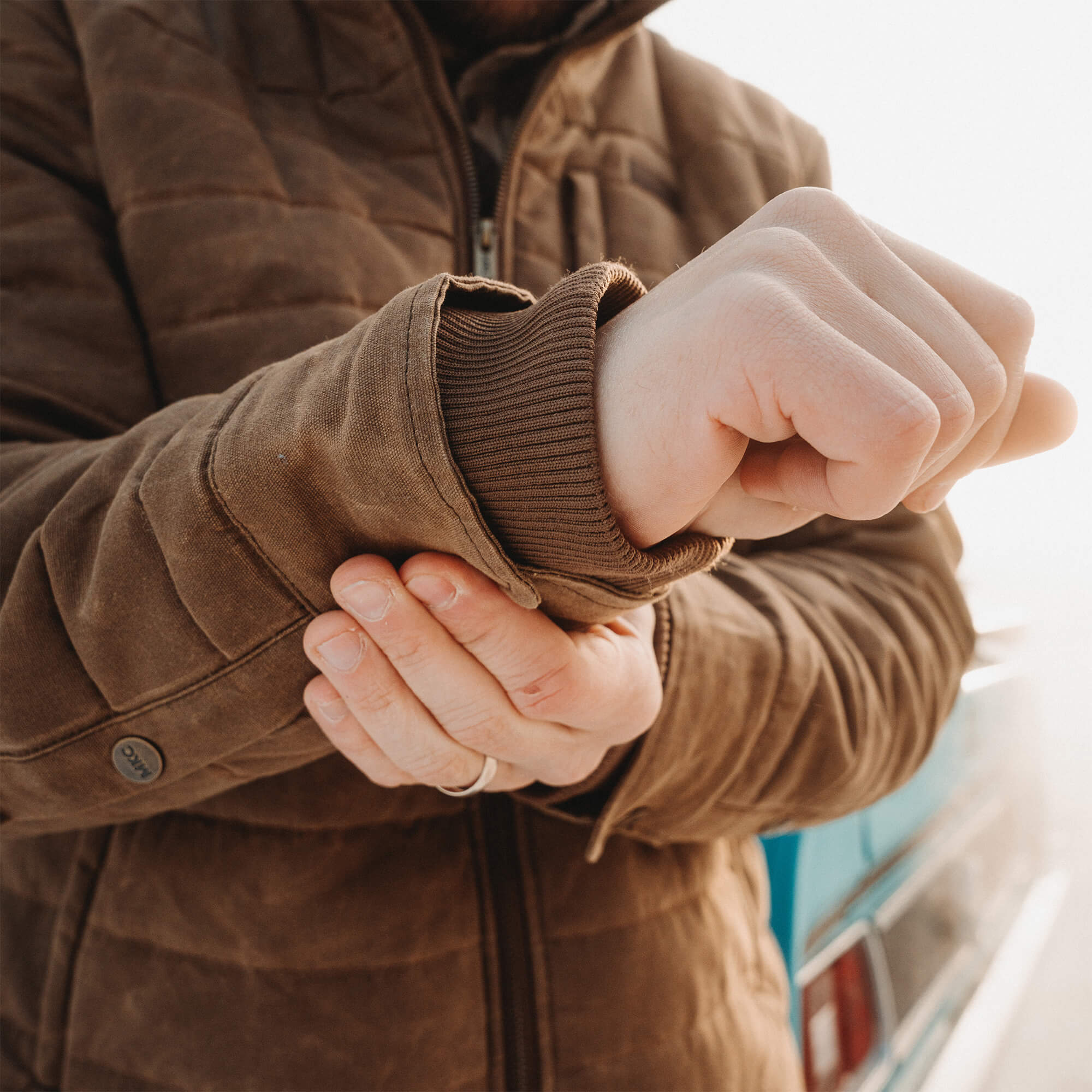 WHITEFISH WAXED CANVAS PUFFY JACKET