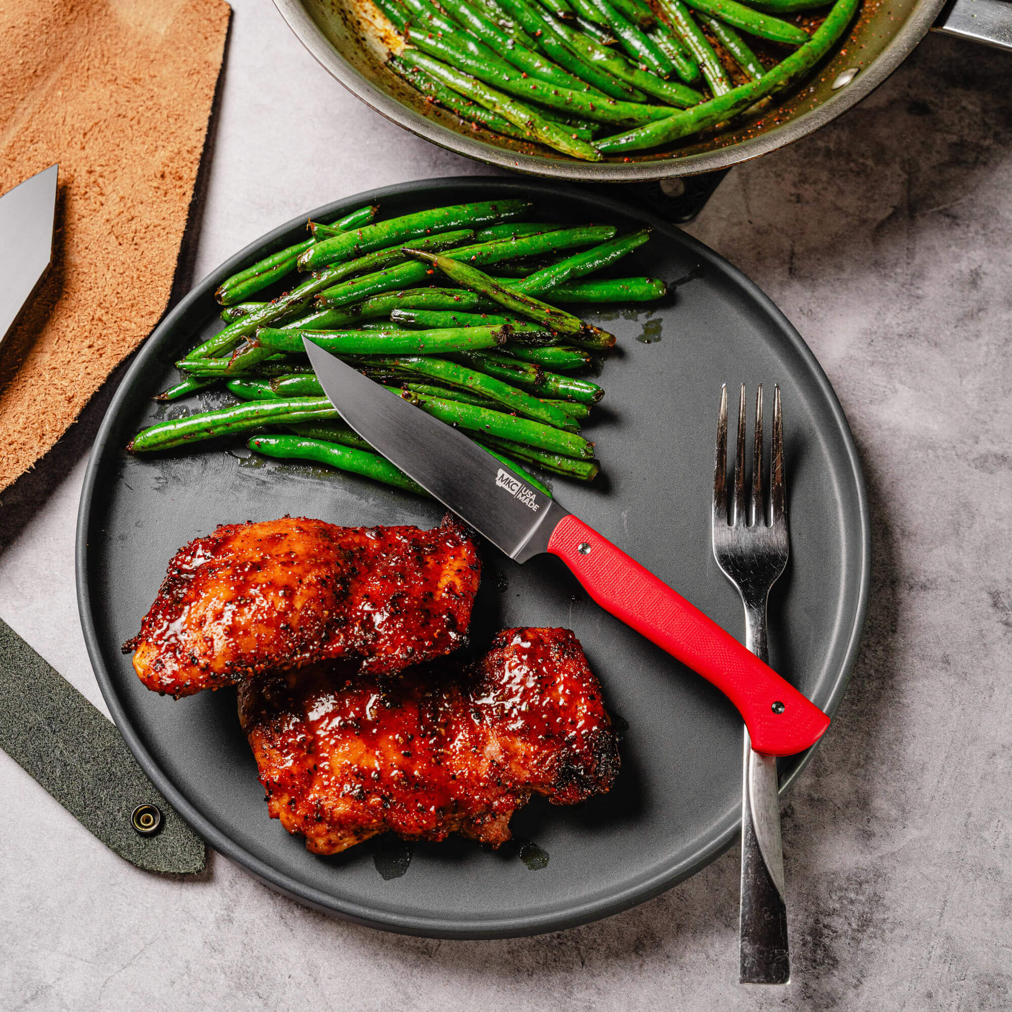 MKC STEAK KNIVES (SET OF 4) - PVD - RED