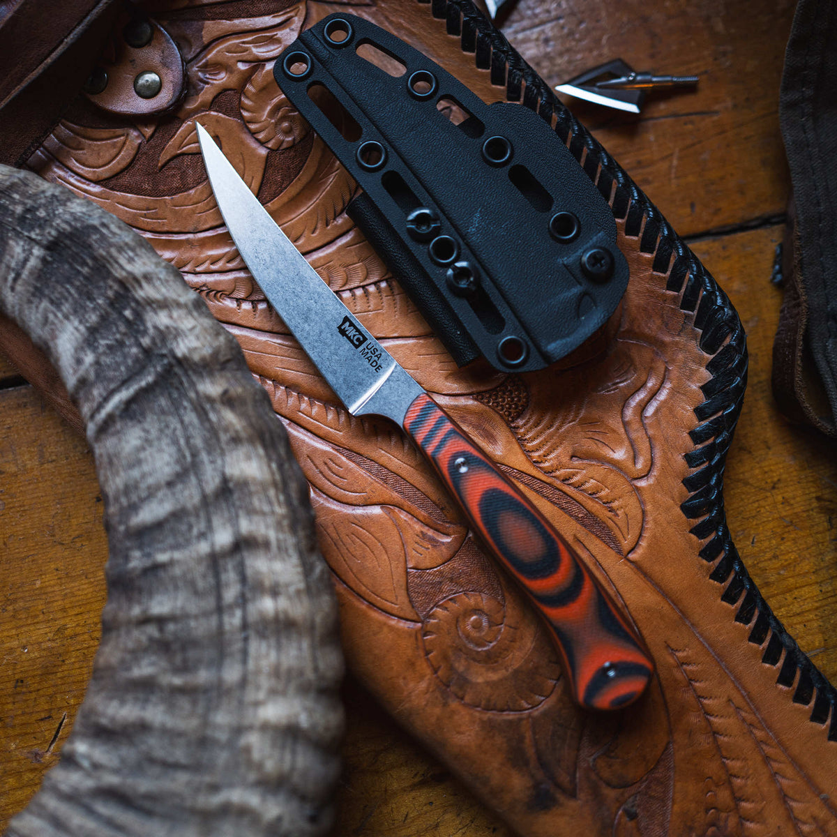 FIELD BONING KNIFE - ORANGE & BLACK
