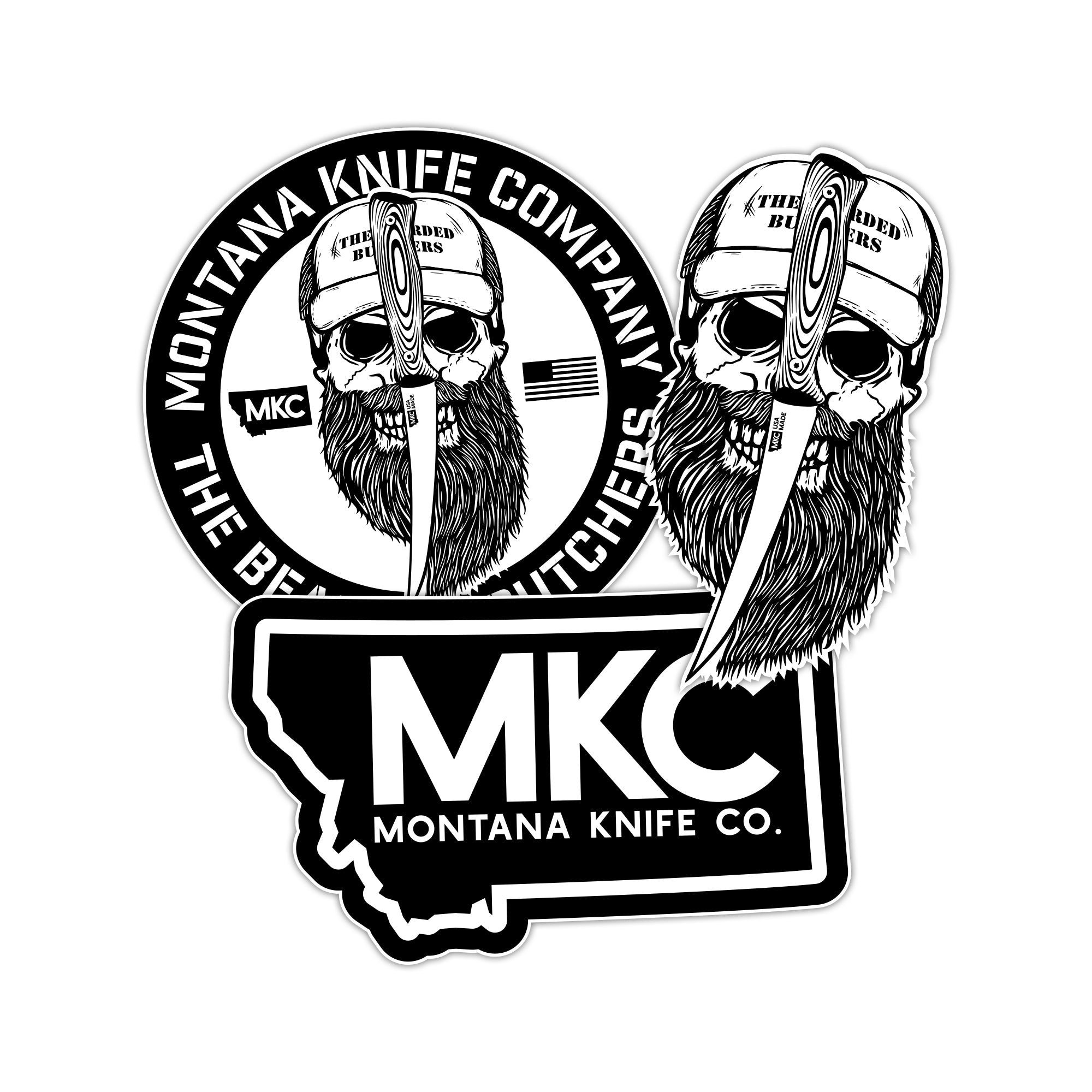 MKC X BEARDED BUTCHERS STICKER PACK