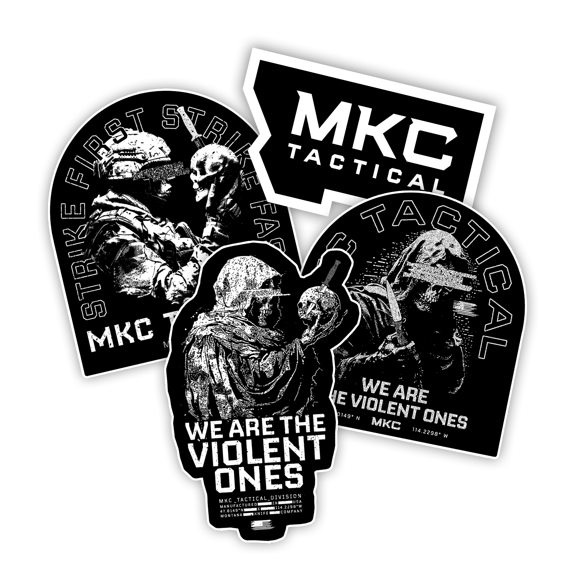 MKC TACTICAL DECAL 4 PACK