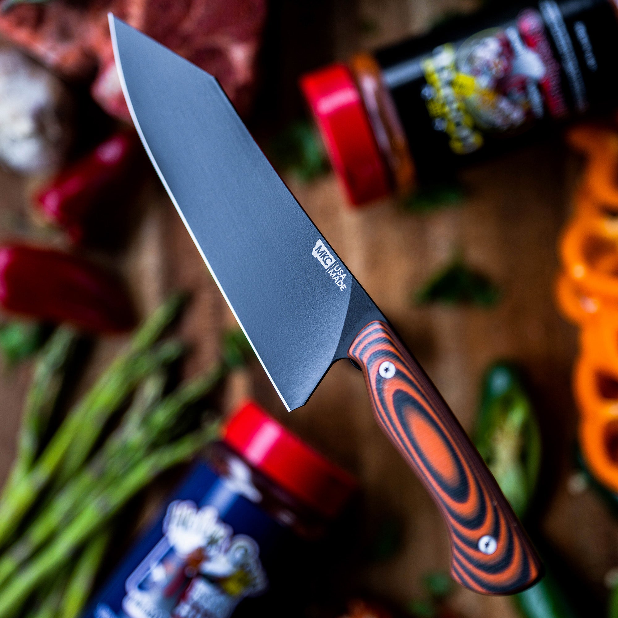 SMITH RIVER SANTOKU - ORANGE & BLACK